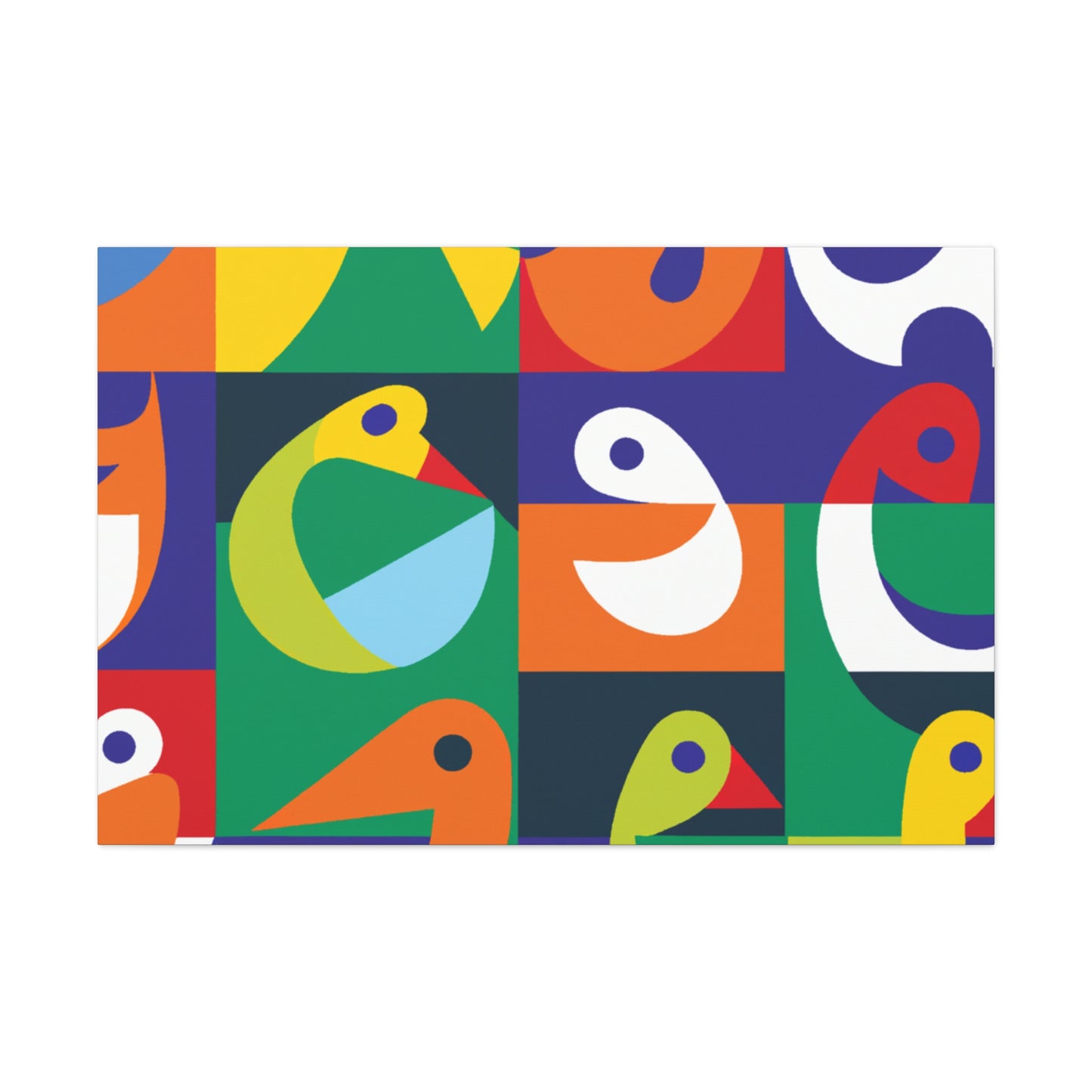 Vibrant Oases - Midcentury - Canvas