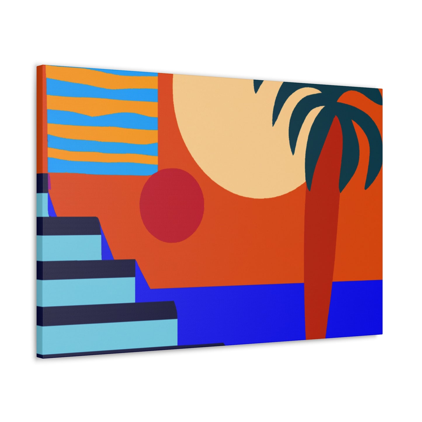 Orange Twitch - Midcentury Canvas