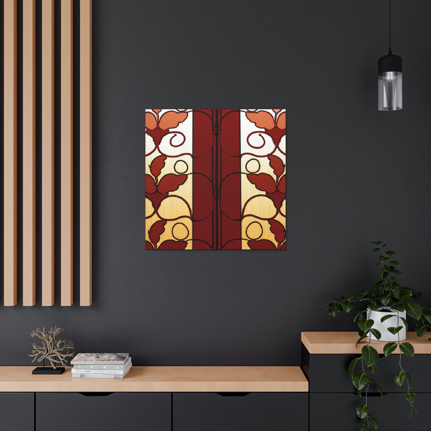 Fall Leaf - Glass Canvas