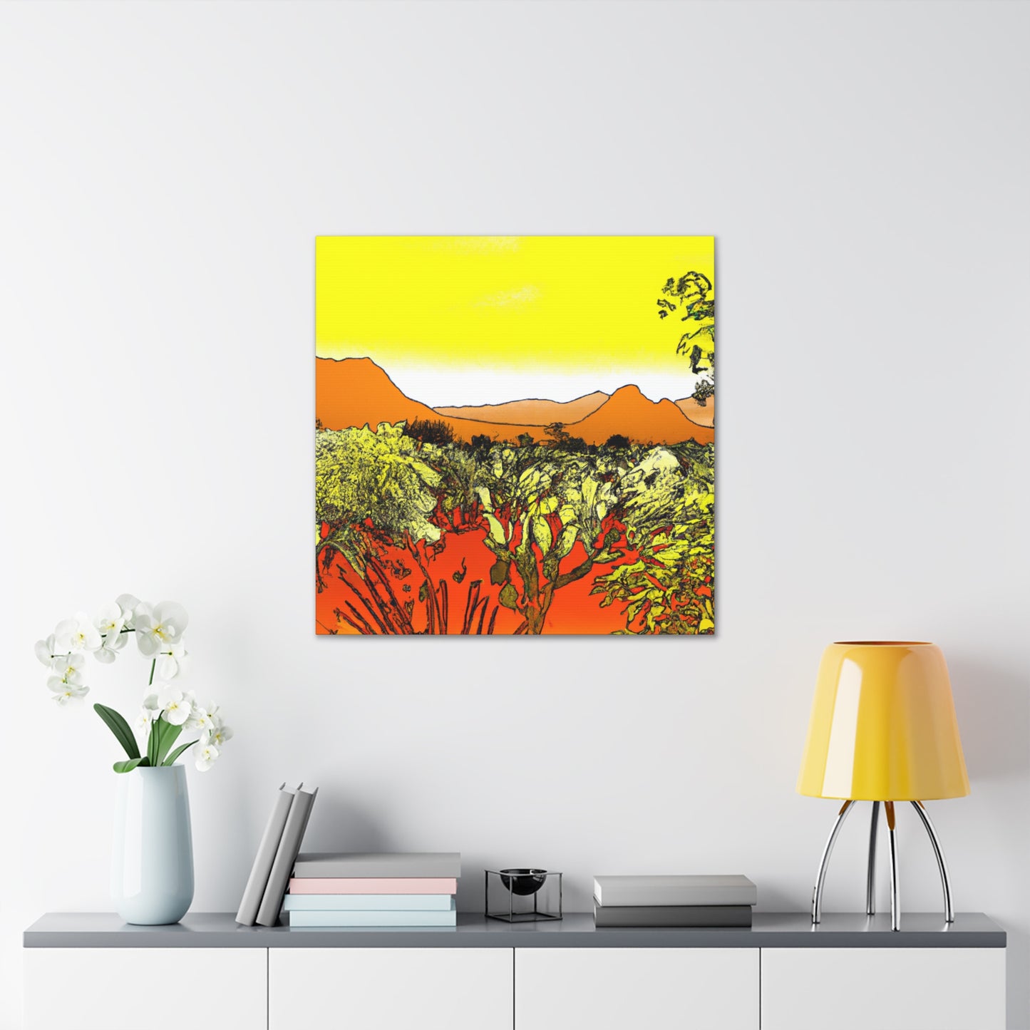 Cactuston - Landscape - Canvas