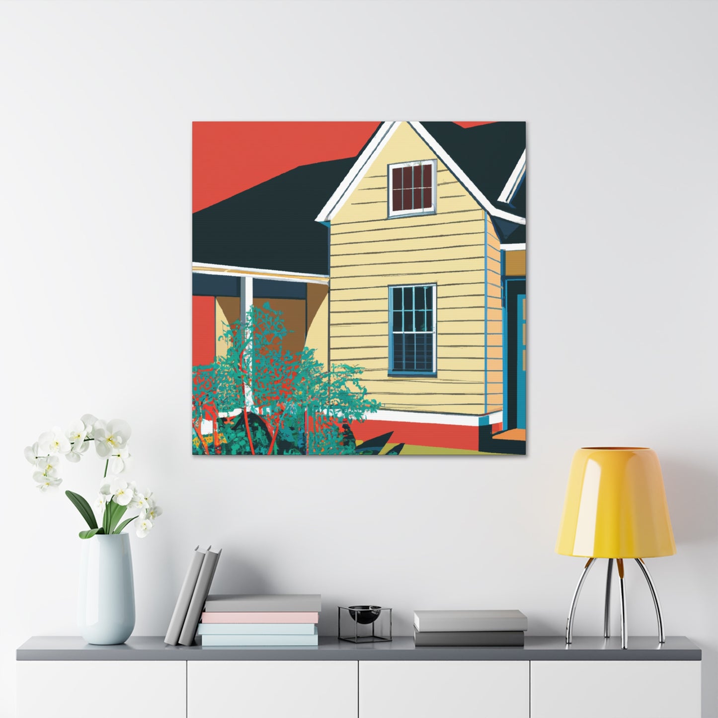 "Dawning Orbit - Midcentury" - Canvas