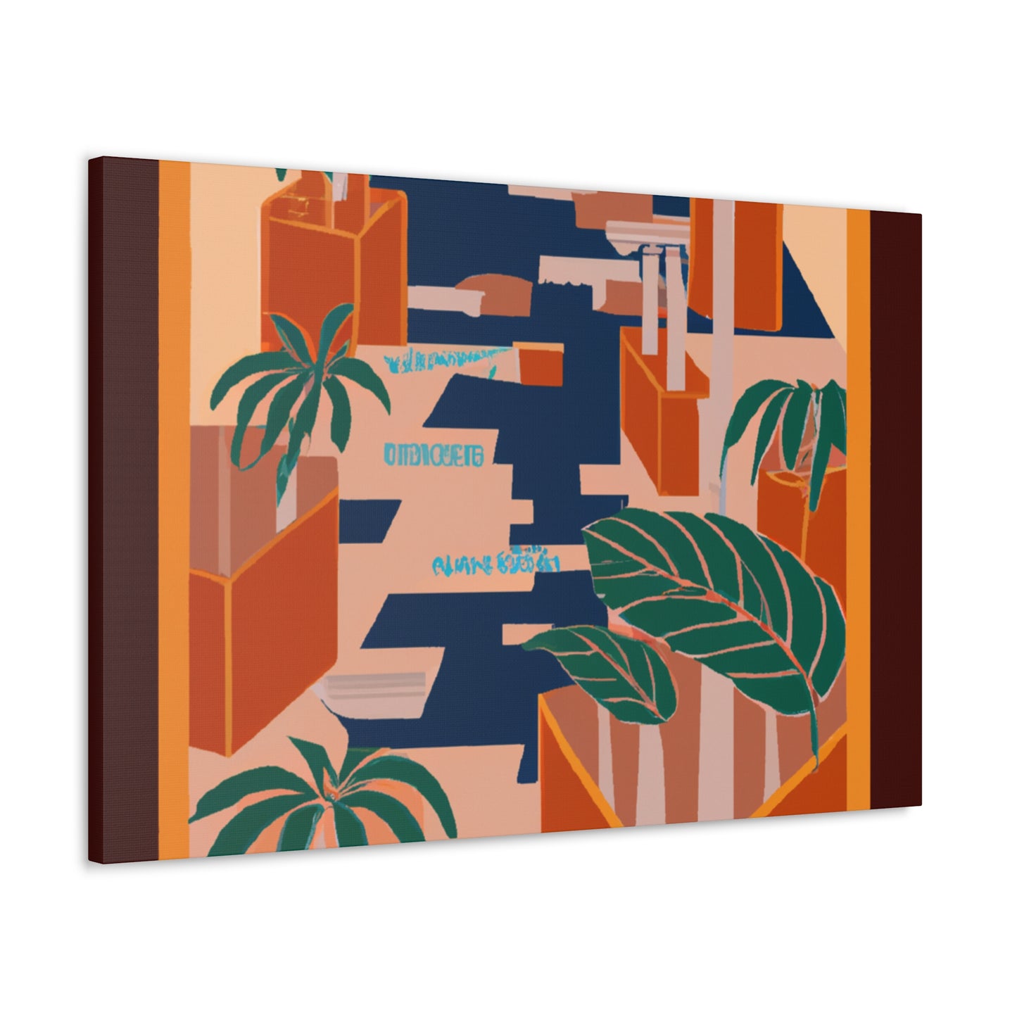 Dynamic Contrasts- Midcentury - Canvas