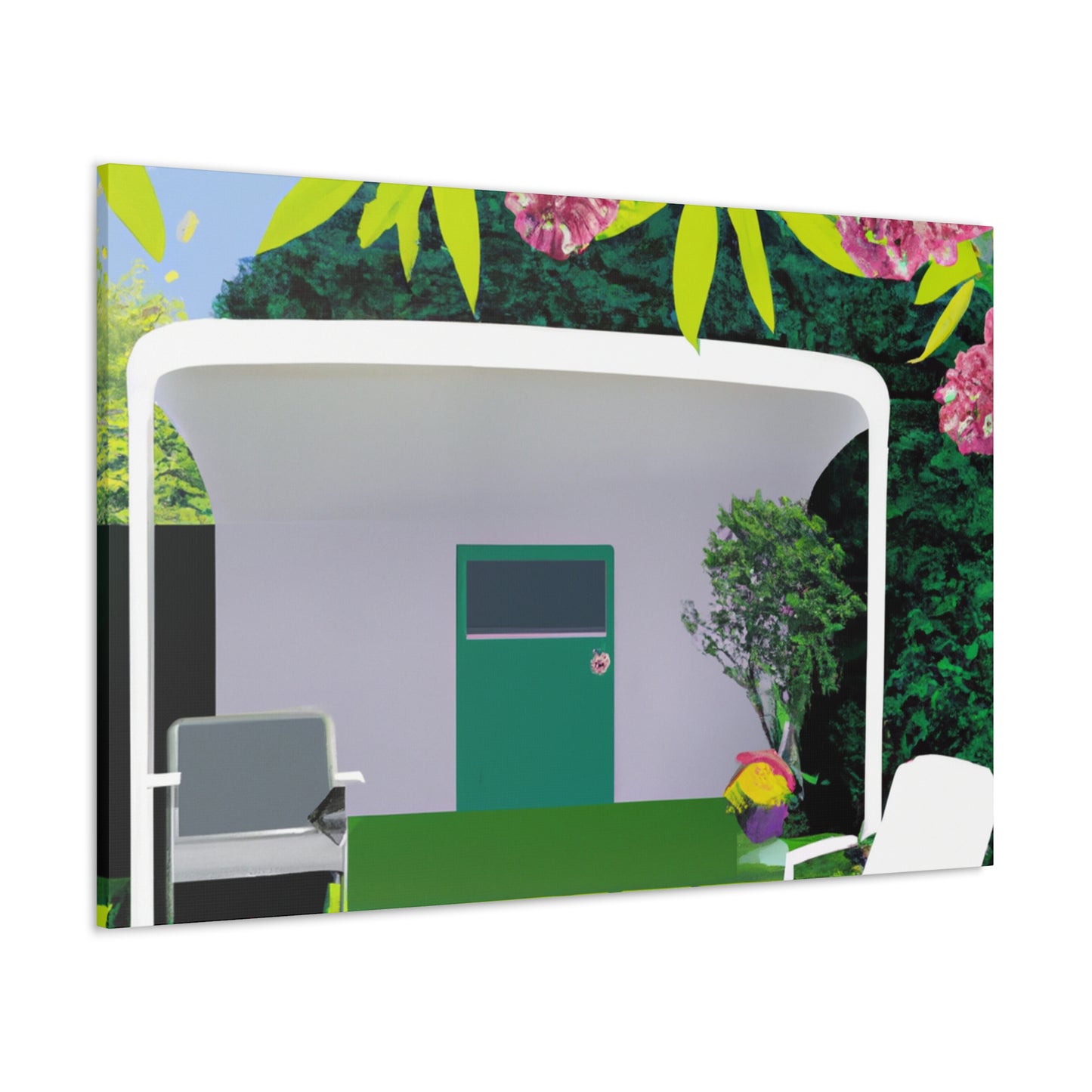 Vivid Vista - Midcentury - Canvas