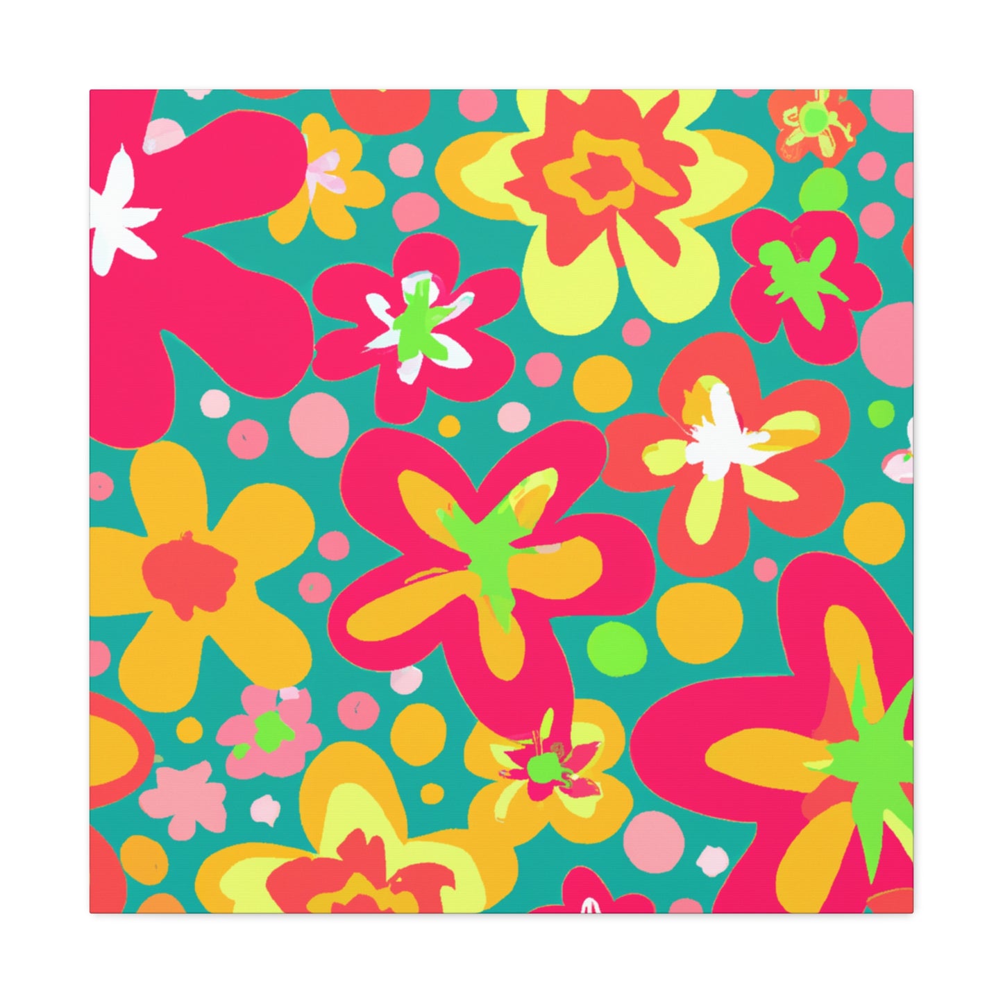 "The Garden of Blossom-filled Splendour" - Floral Canvas
