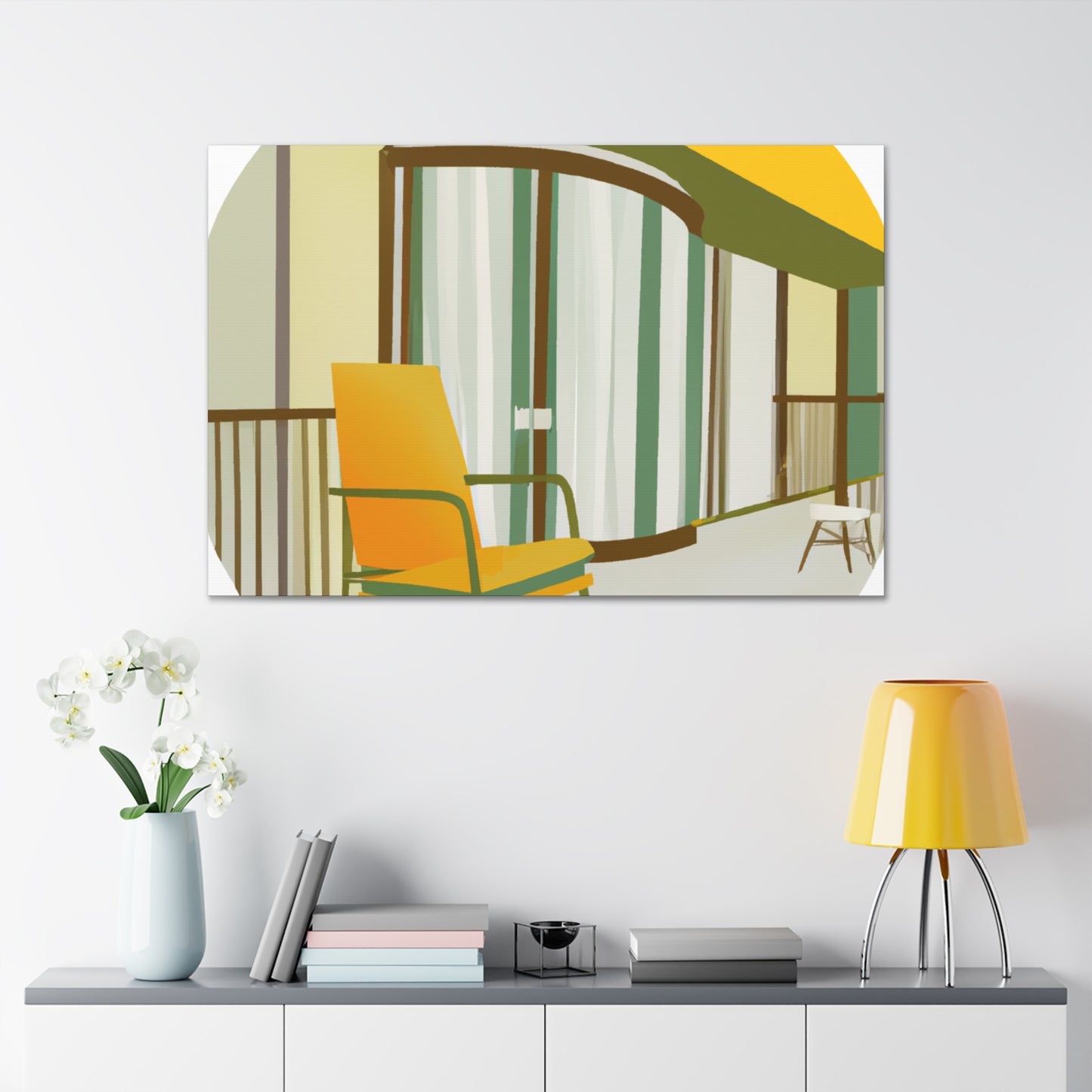 Modern Architectural Splendor - Midcentury - Canvas