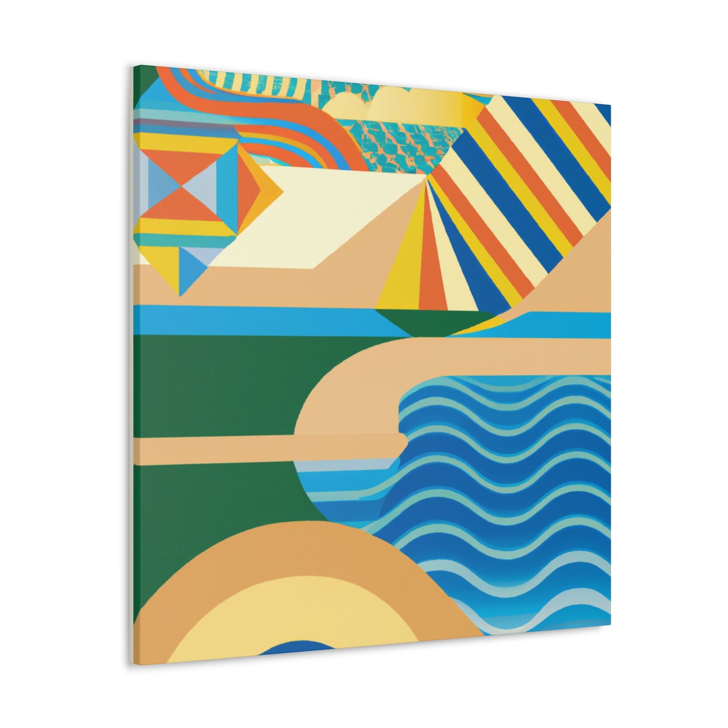 Waterpark - Midcentury Canvas