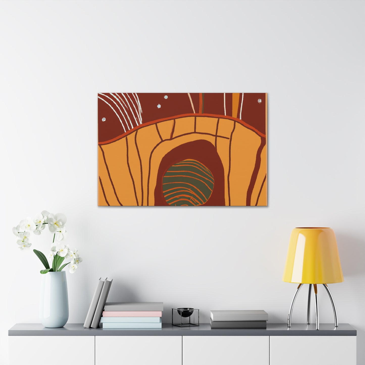 Retro Facade - Midcentury - Canvas