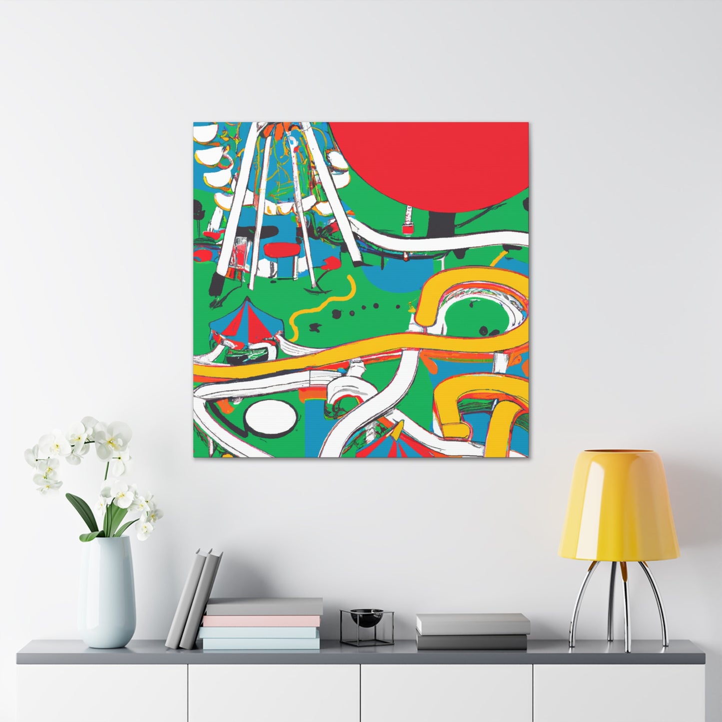Frosty Frolics - Amusement - Canvas