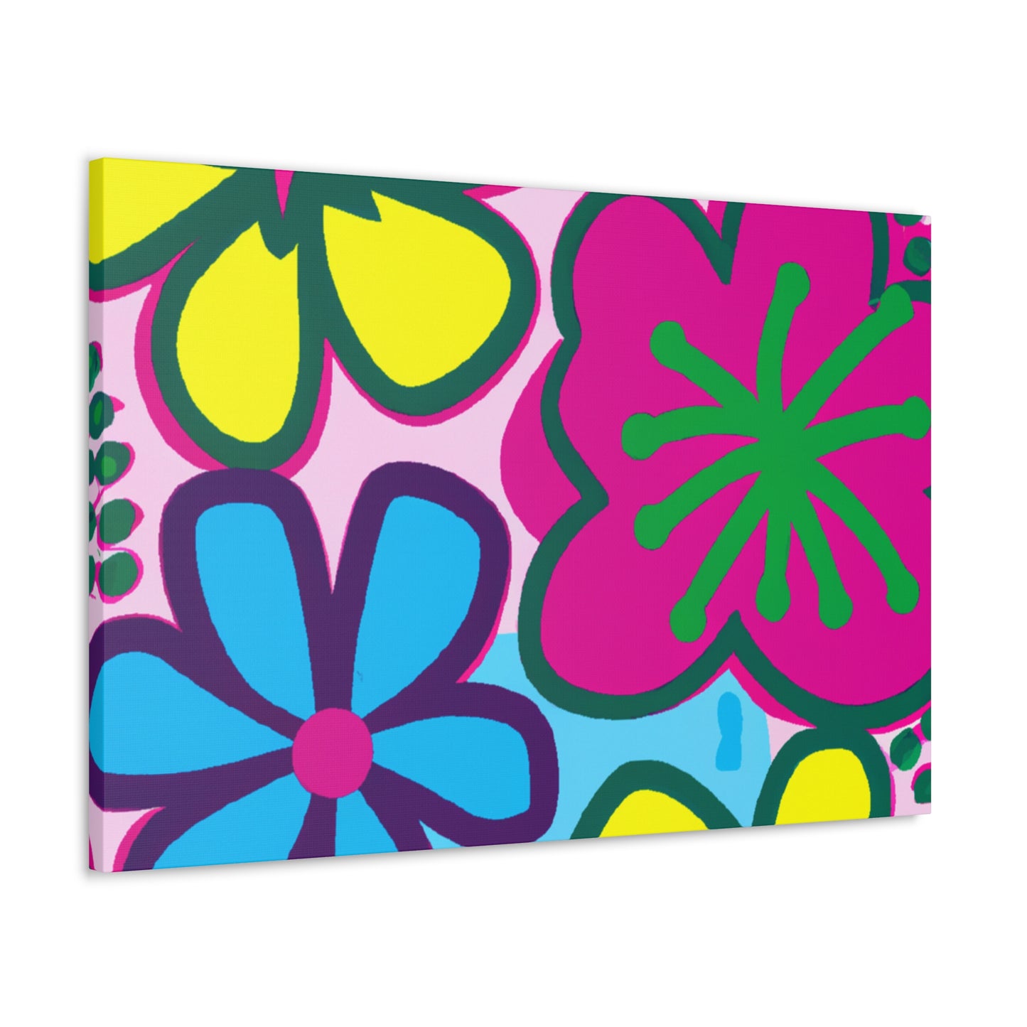 Rainbow Cascade- Floral - Canvas