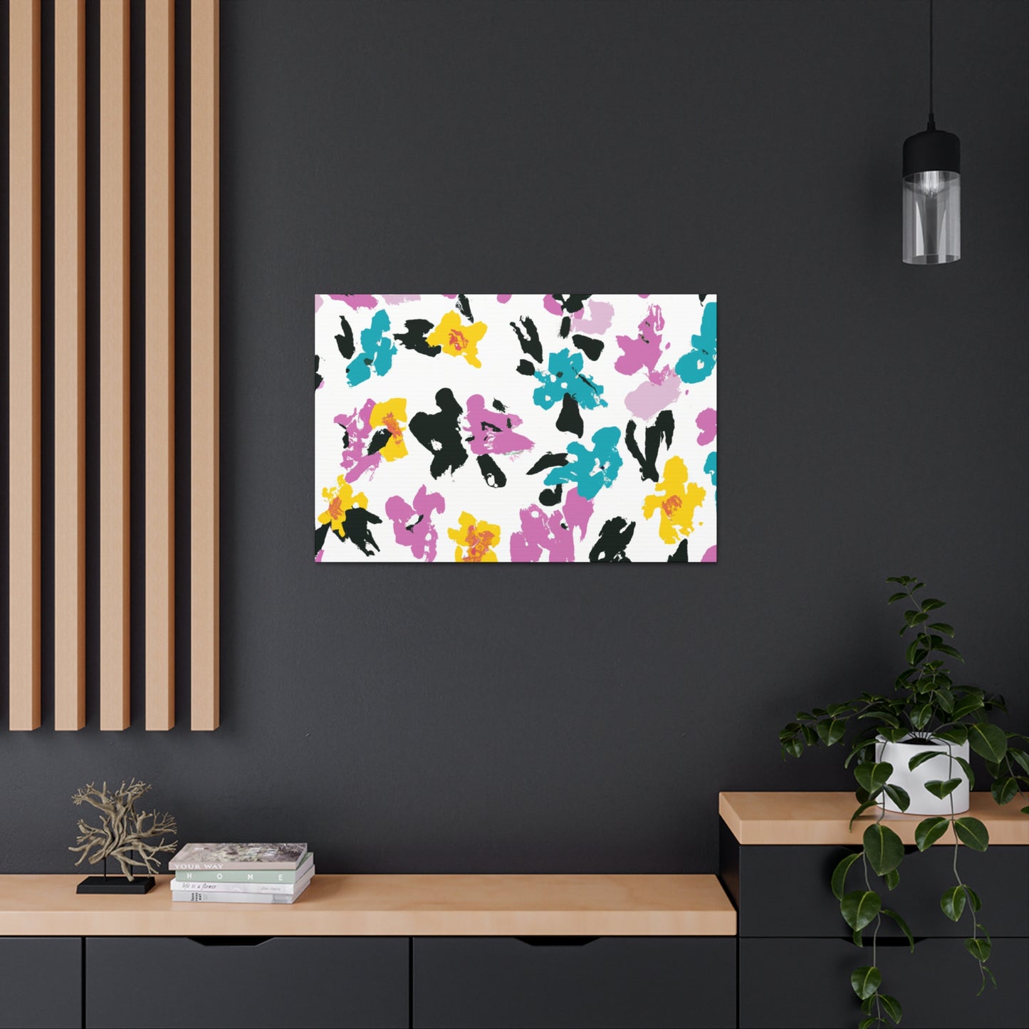 "Petal Push" - Floral Canvas