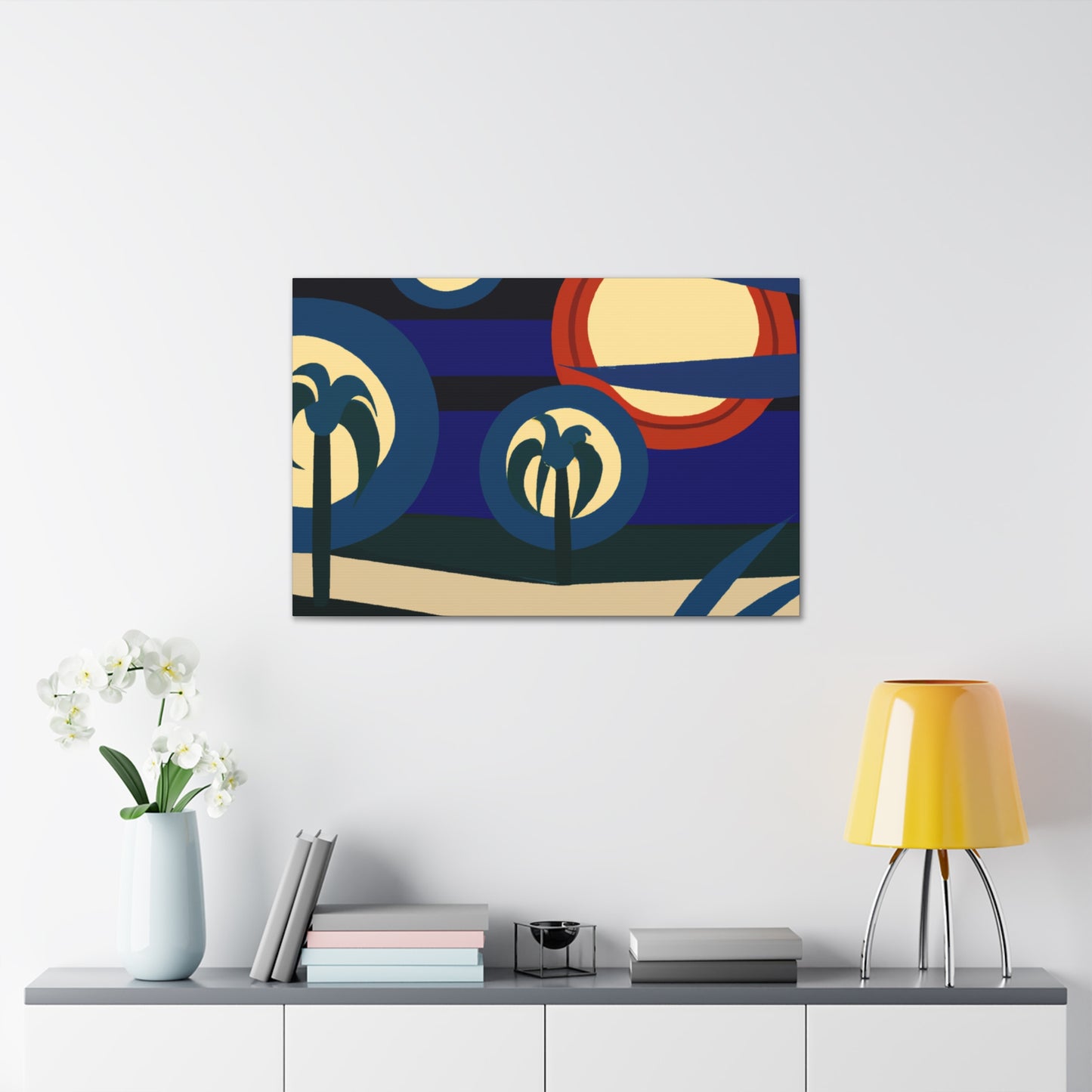 Vibrant Spheres- Midcentury - Canvas