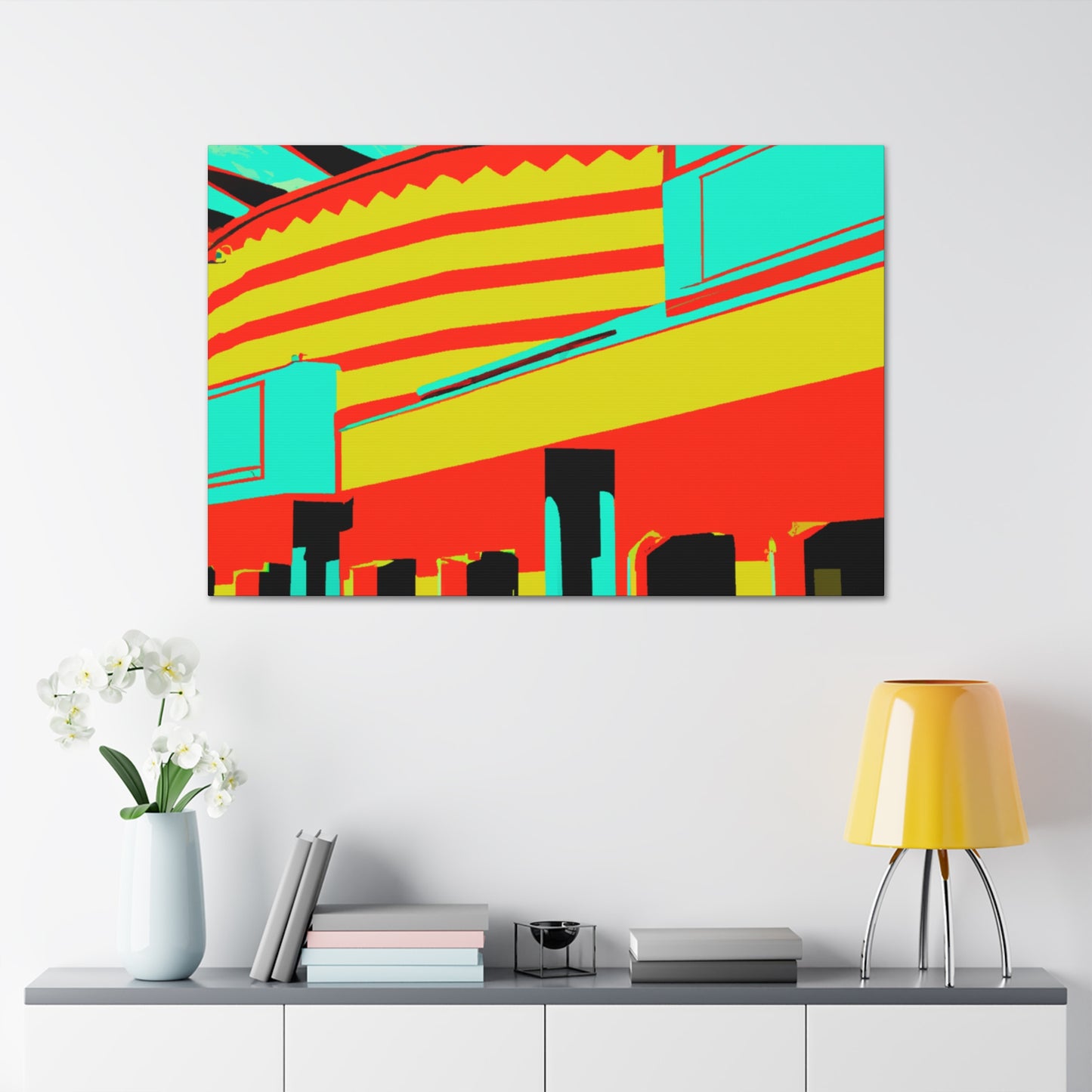 Western StoreFront - Architectural Canvas Pop Artt