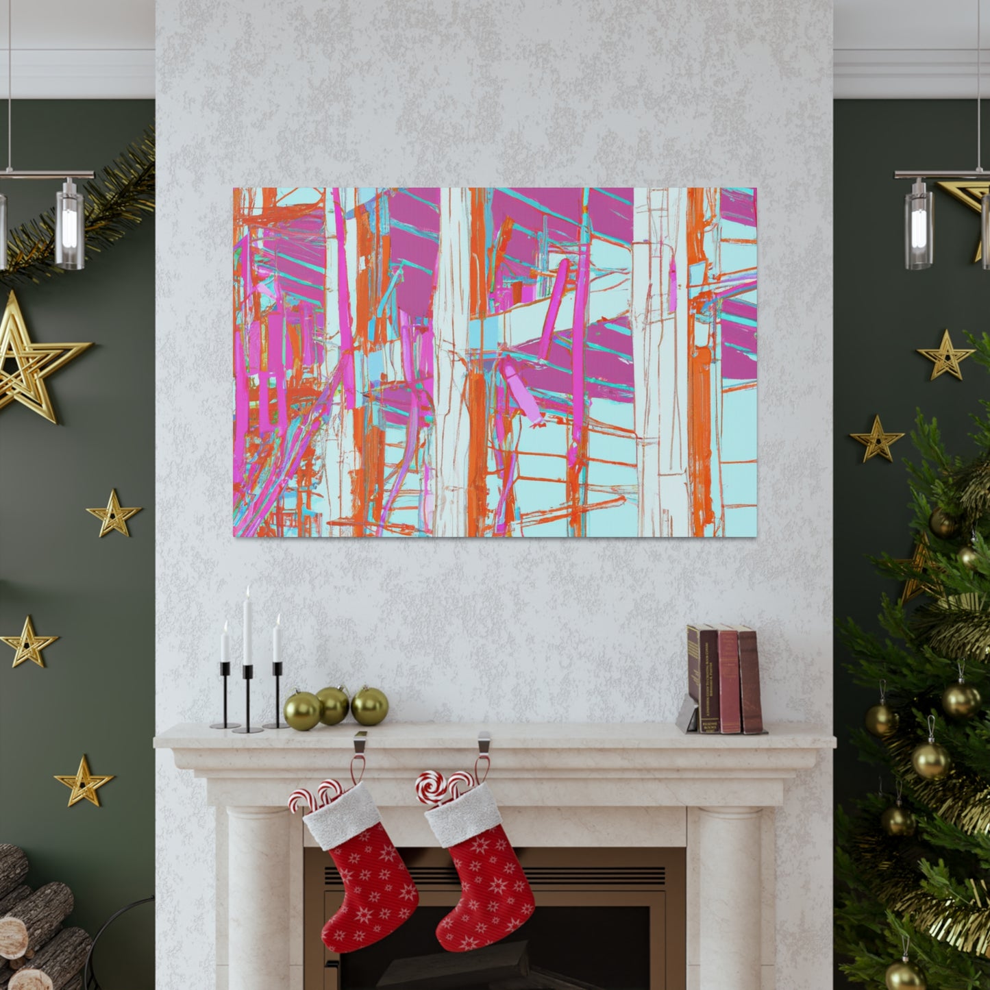 Pink Sticker - Canvas - Architectural