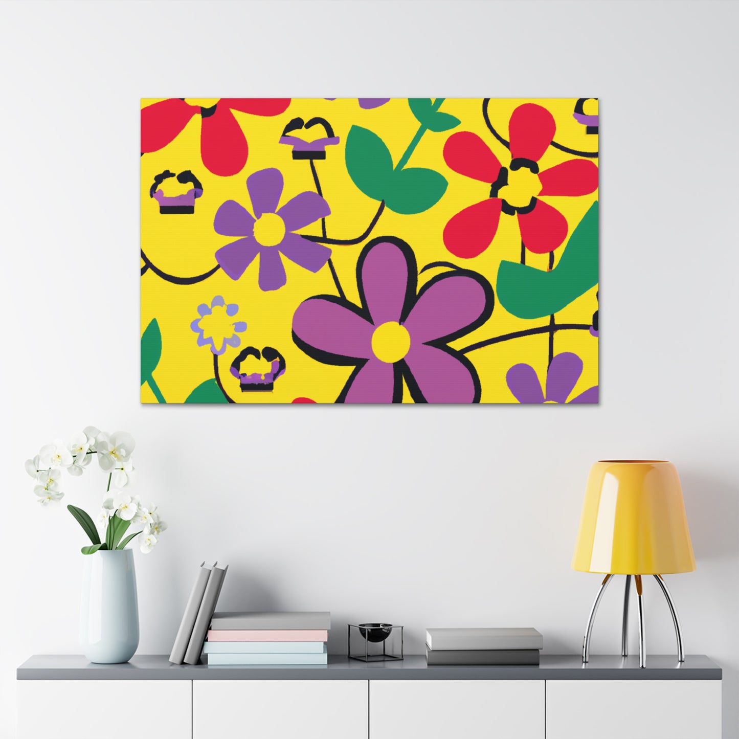 Flower Power Nap: Floral Canvas