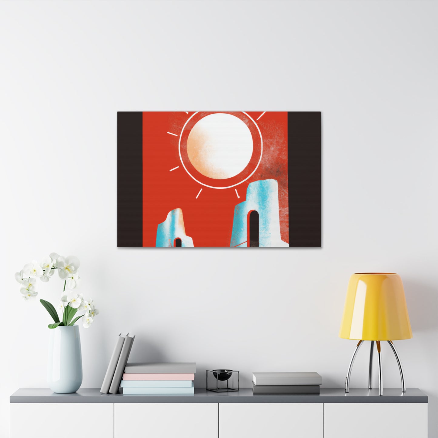 "Elongated Splendor - Midcentury" - Canvas