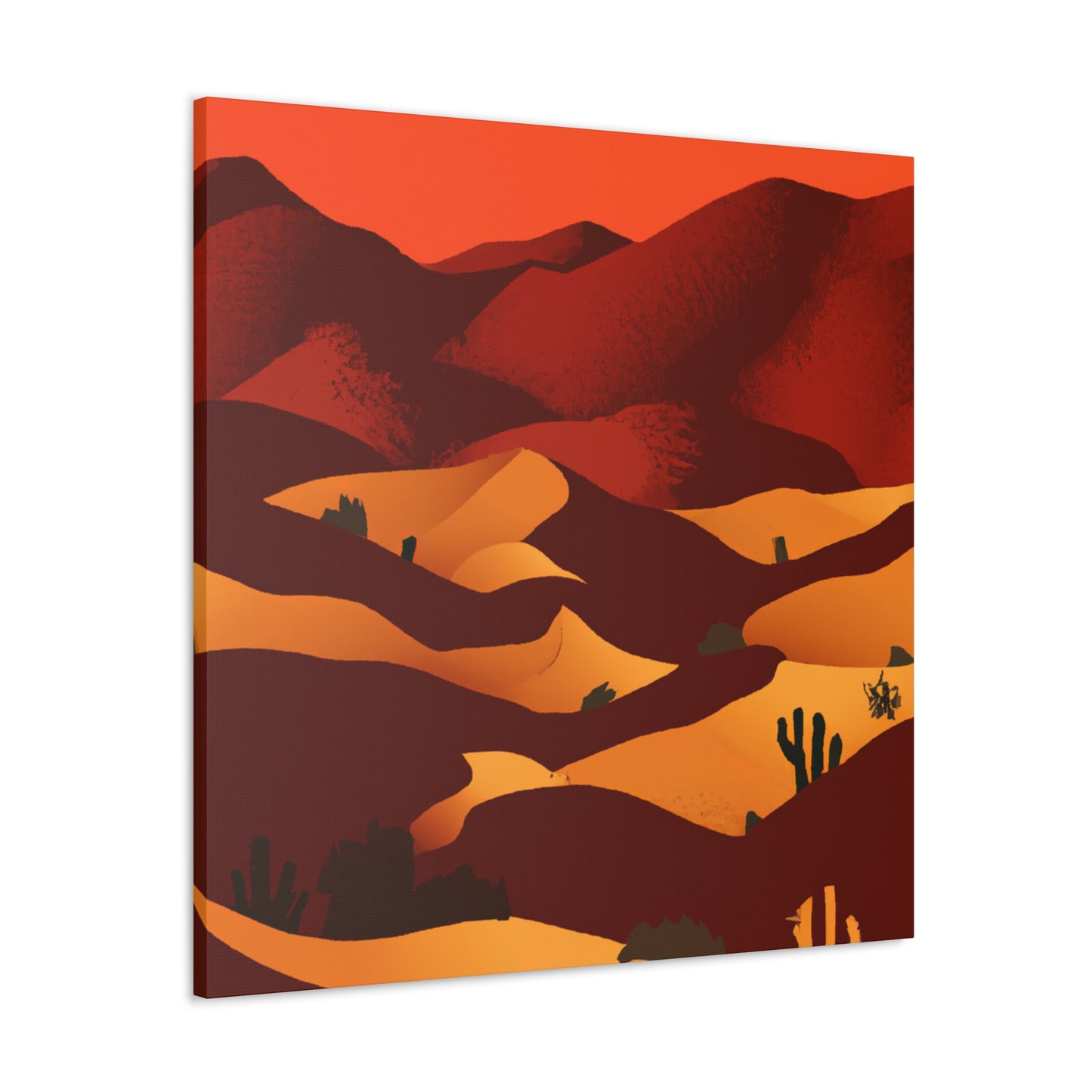 Retro Aesthetic - Vintage Contemporary - Desert - Canvas