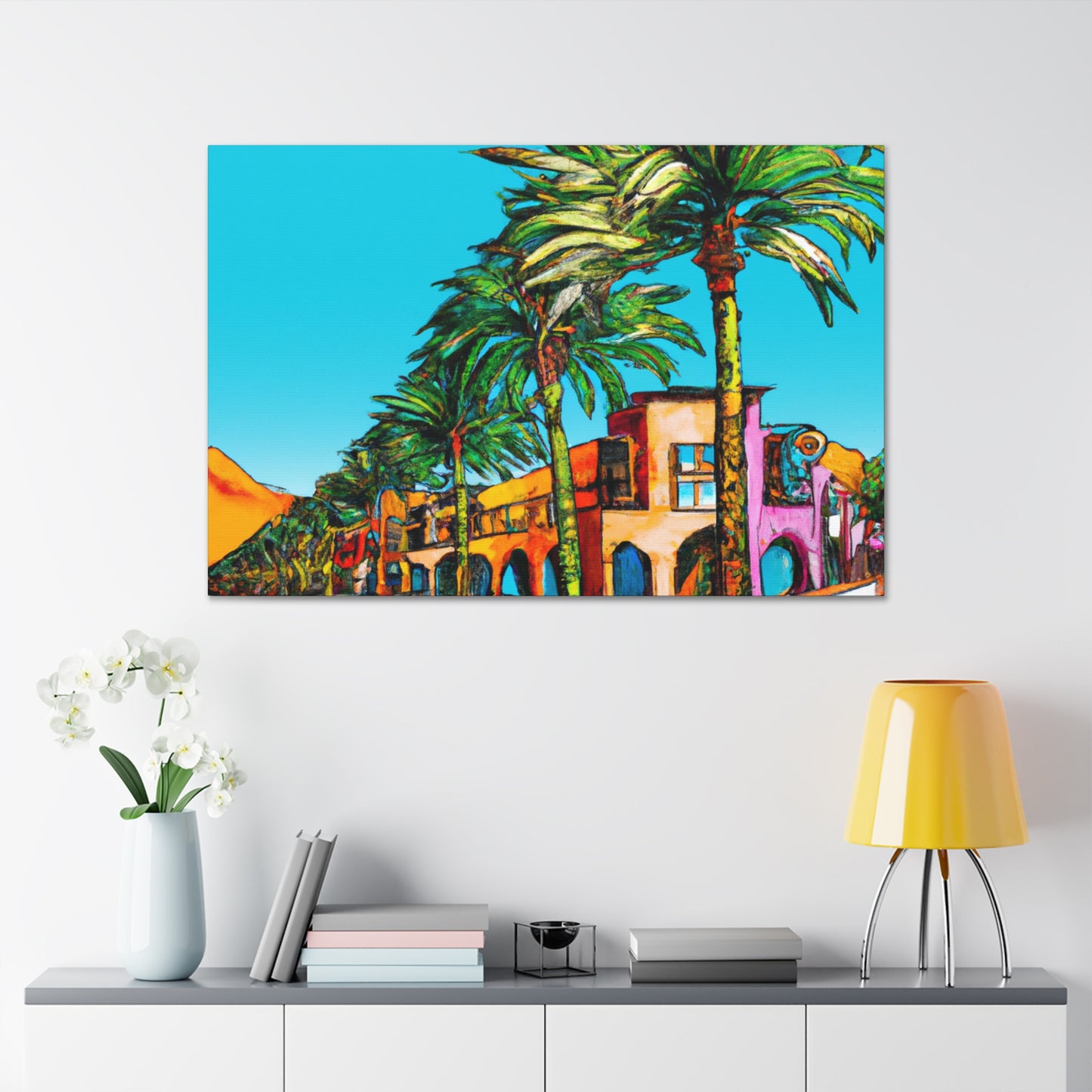 Desert Fontanas - Architectural - Canvas