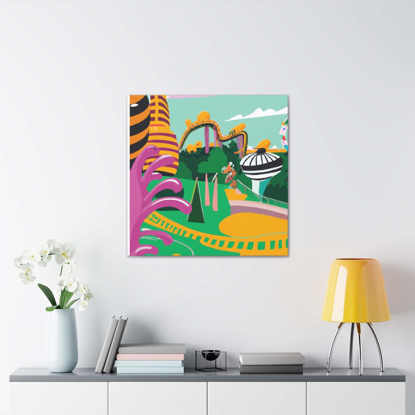 Verdant Valleyscape - Amusement - Canvas