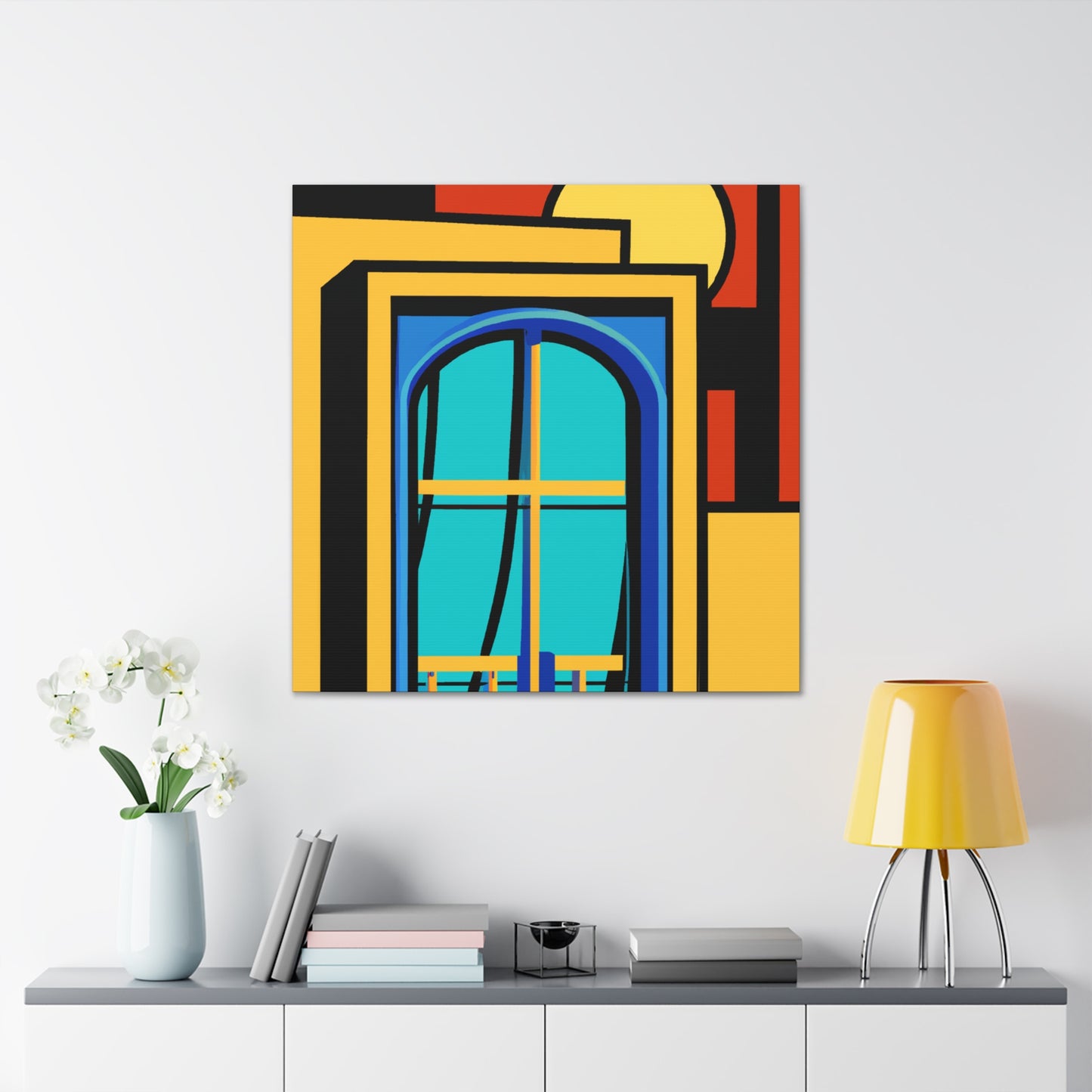 Autumn Reflection- Midcentury - Canvas