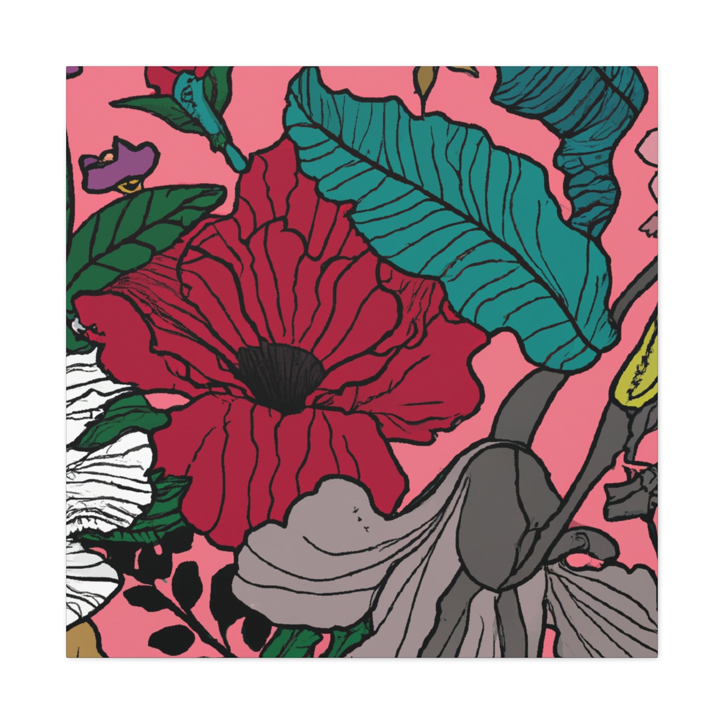 Sunshiney - Floral - Canvas
