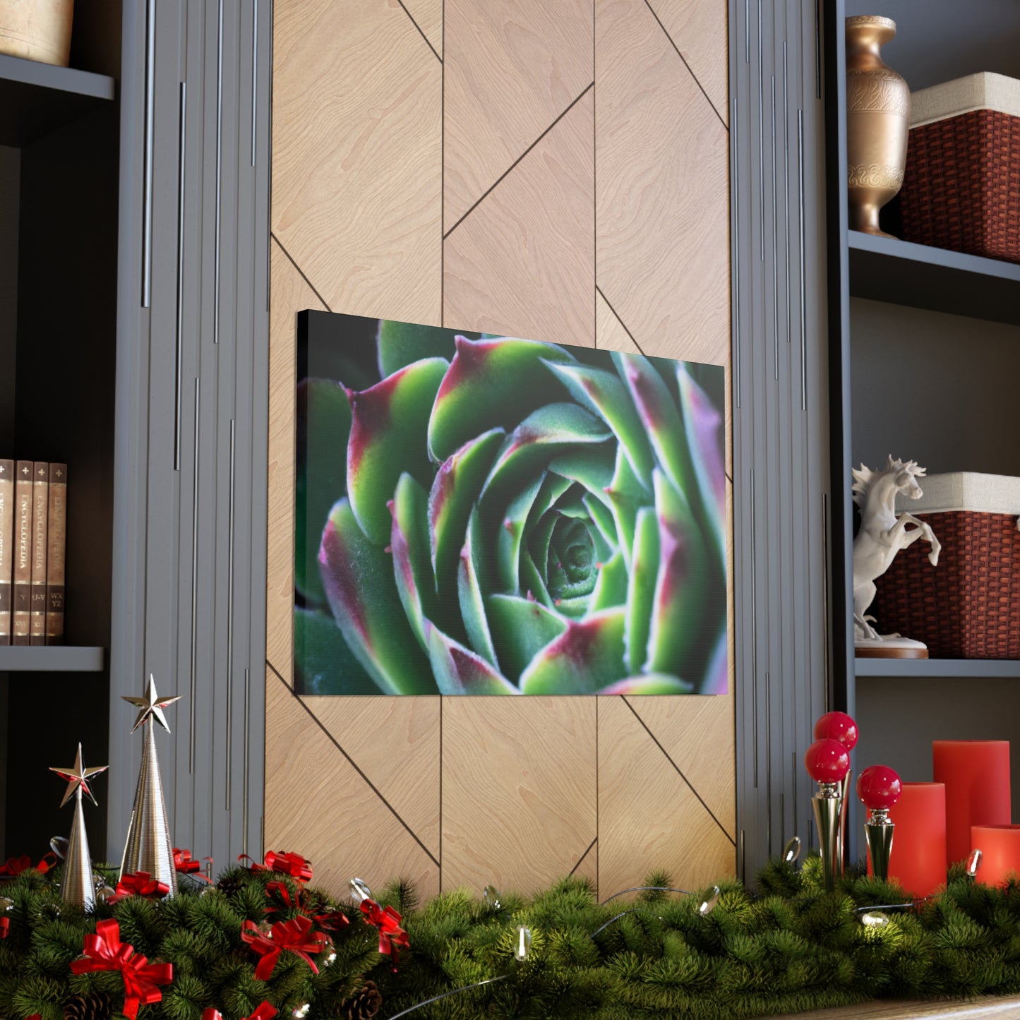 "Flowering Patio" - Canvas - Succulent
