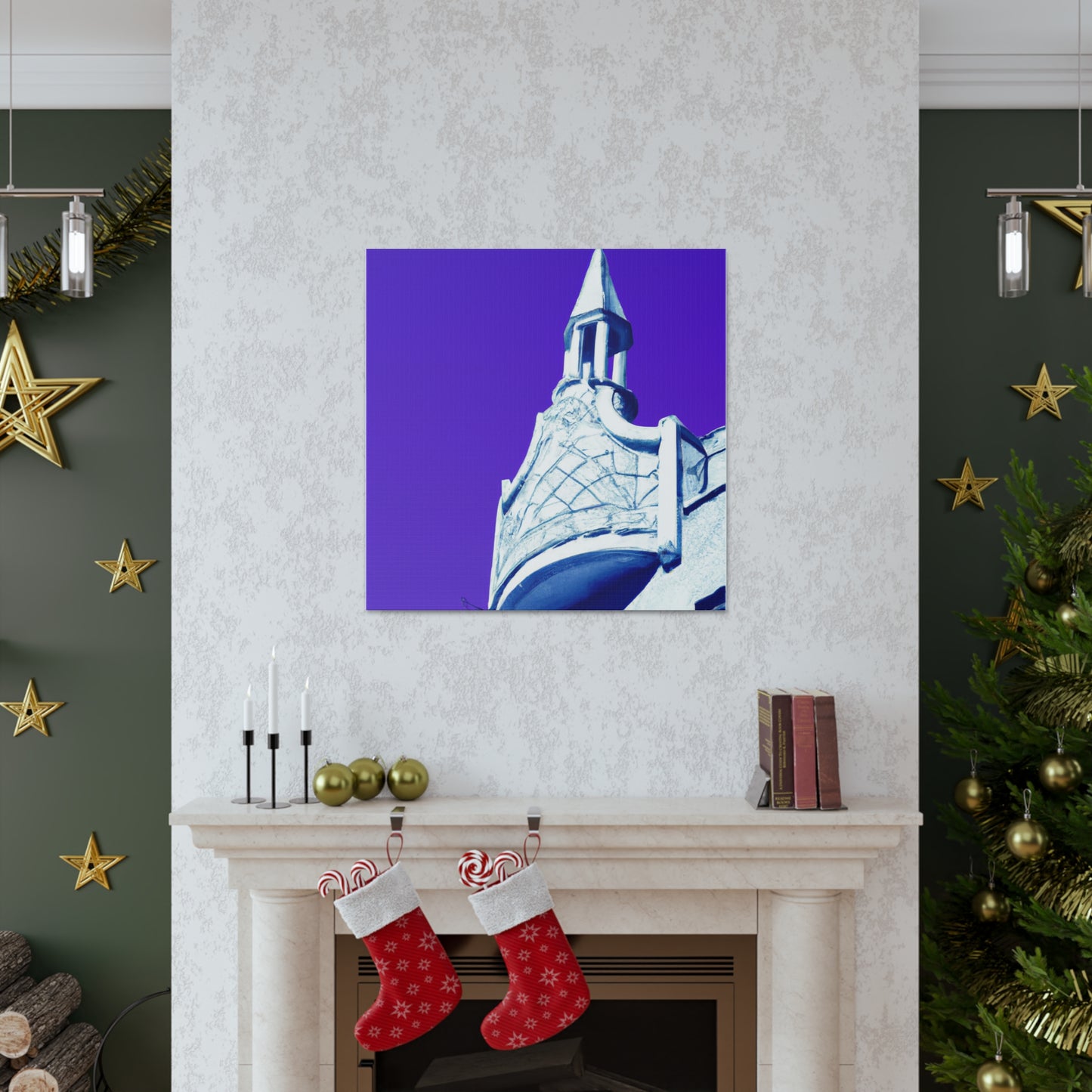 'The Majestic Metropolis' - Art Deco Architectural Canvas
