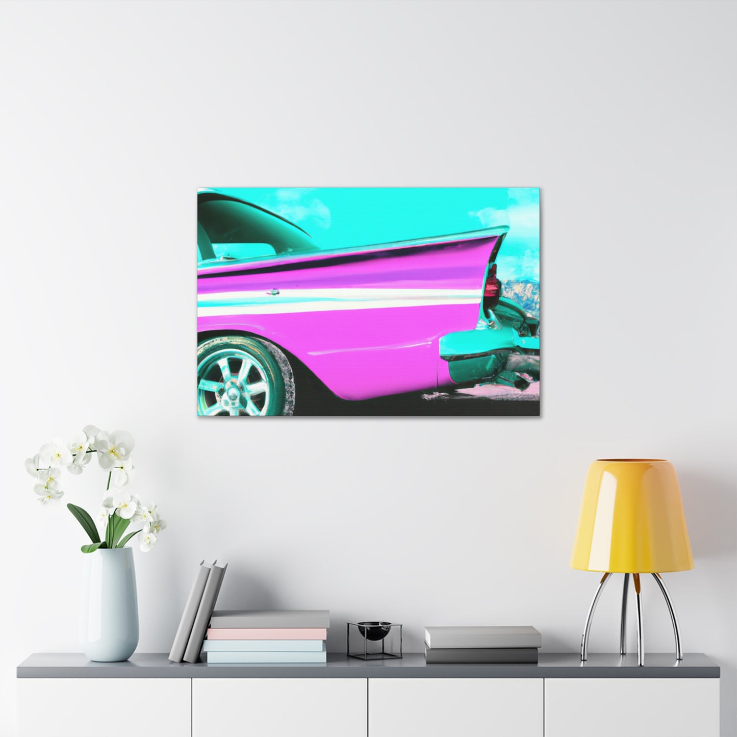 "Classic Speedway" - Automobile Canvas