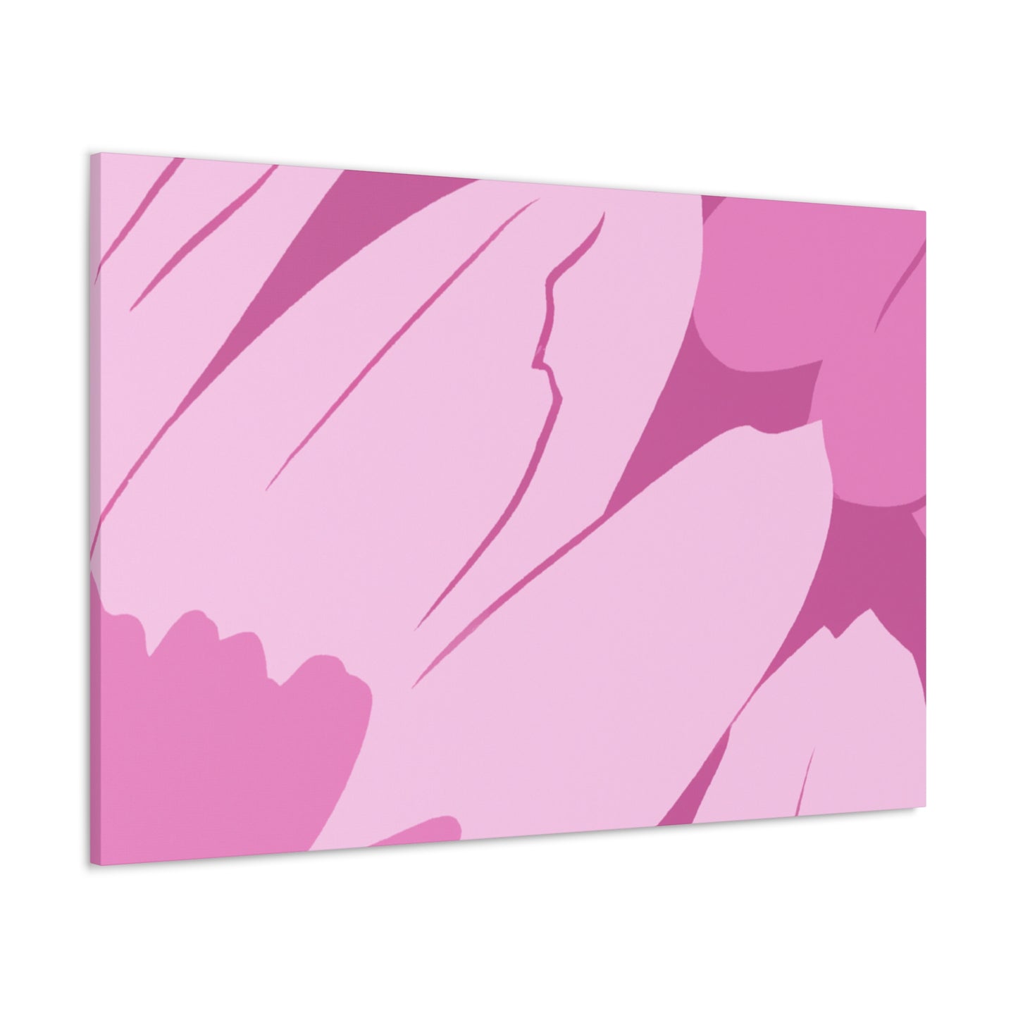 Pink Roselle - Floral - Canvas