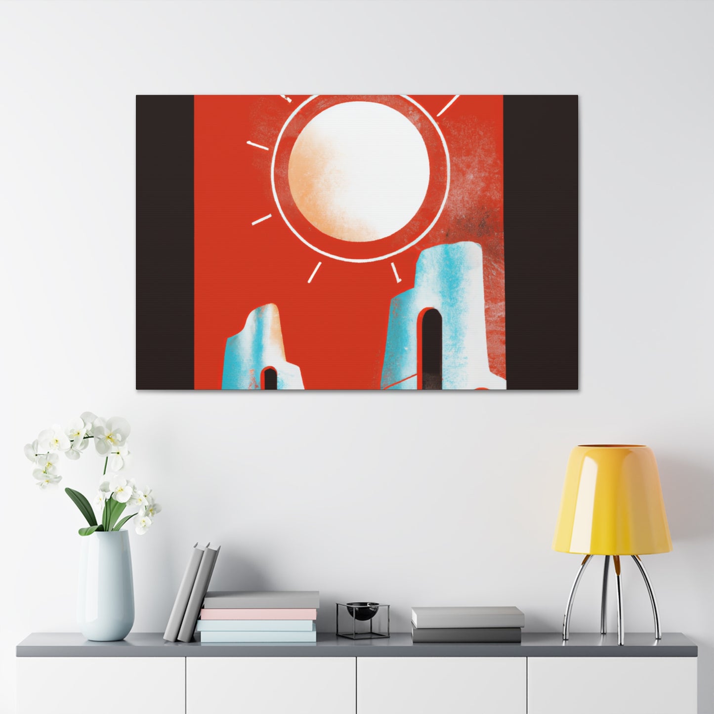 "Elongated Splendor - Midcentury" - Canvas