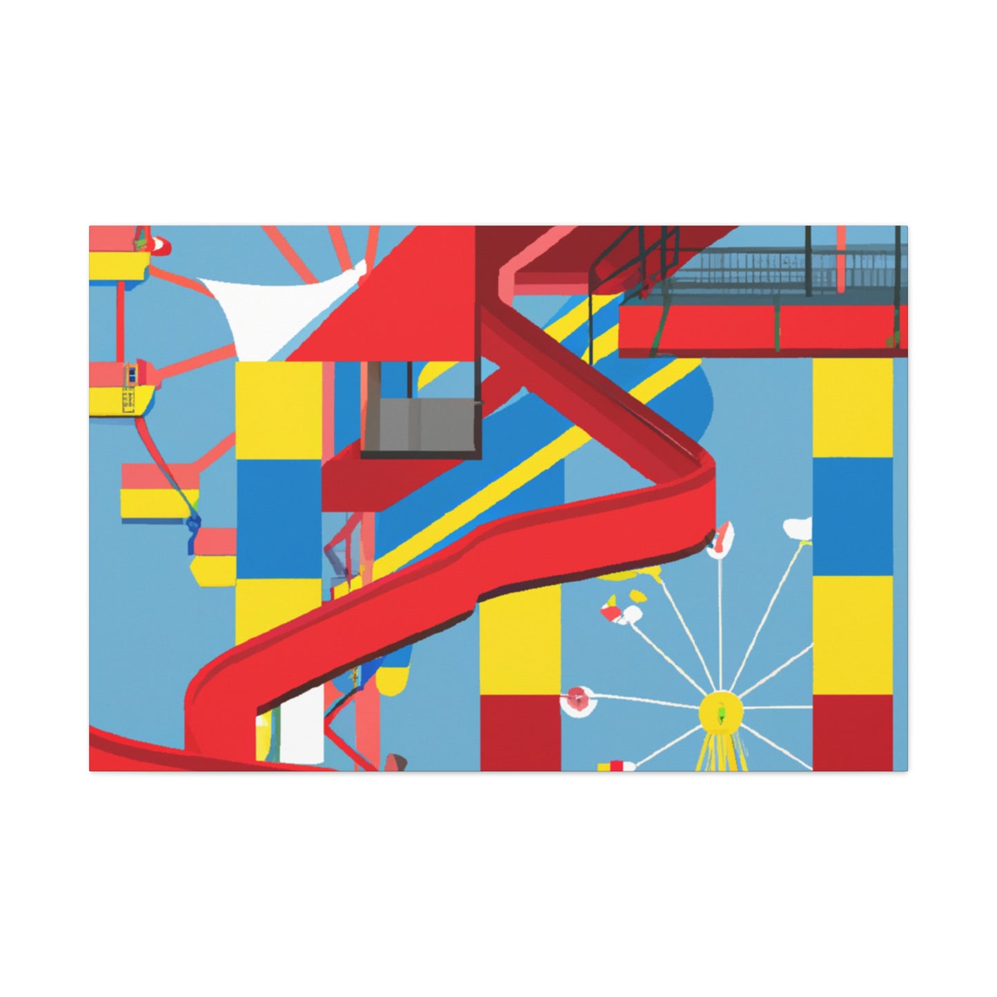 Cotton-Candy City - Amusement - Canvas