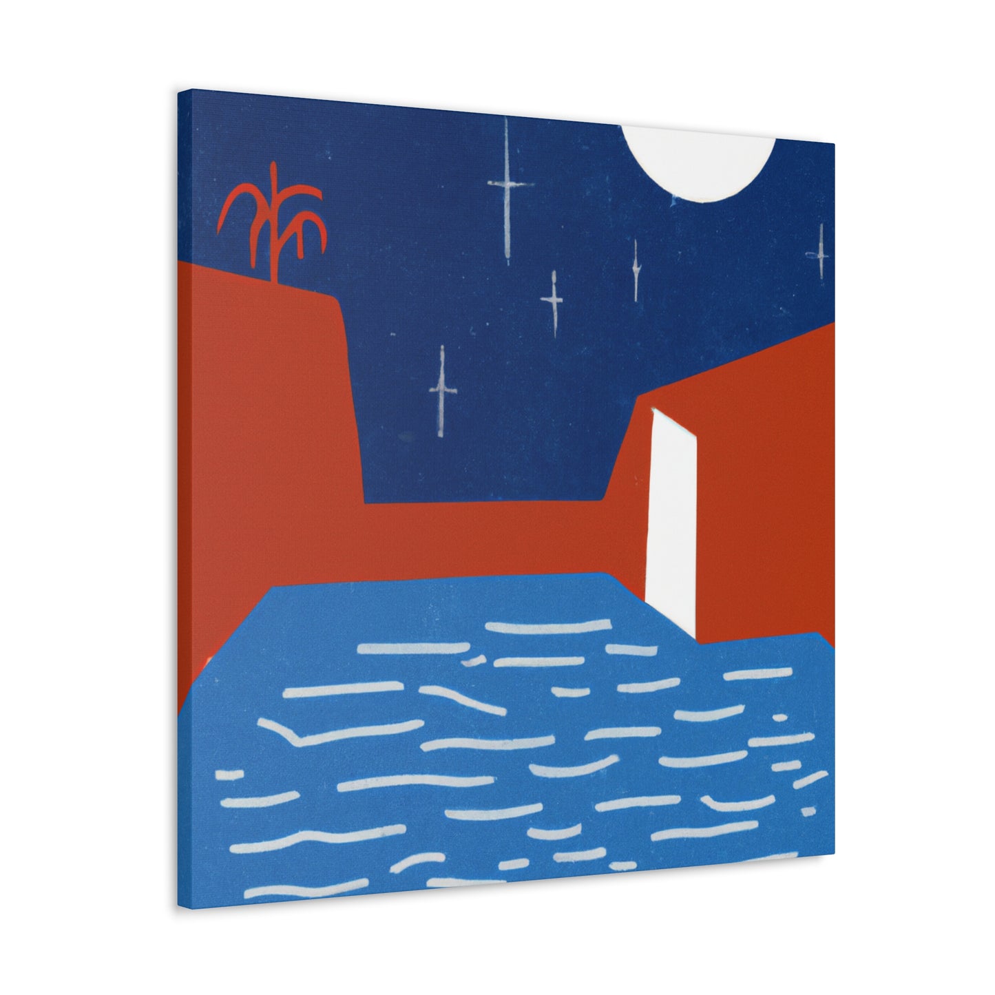Muted Jazzscape - Midcentury - Canvas