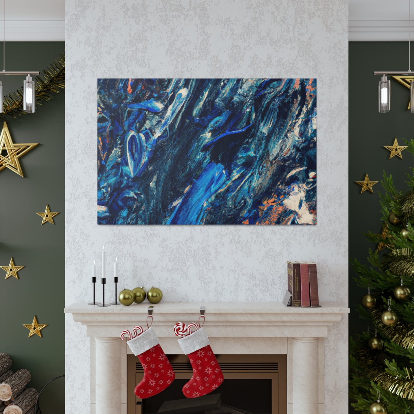 Icey Flow- Abstract Canvas