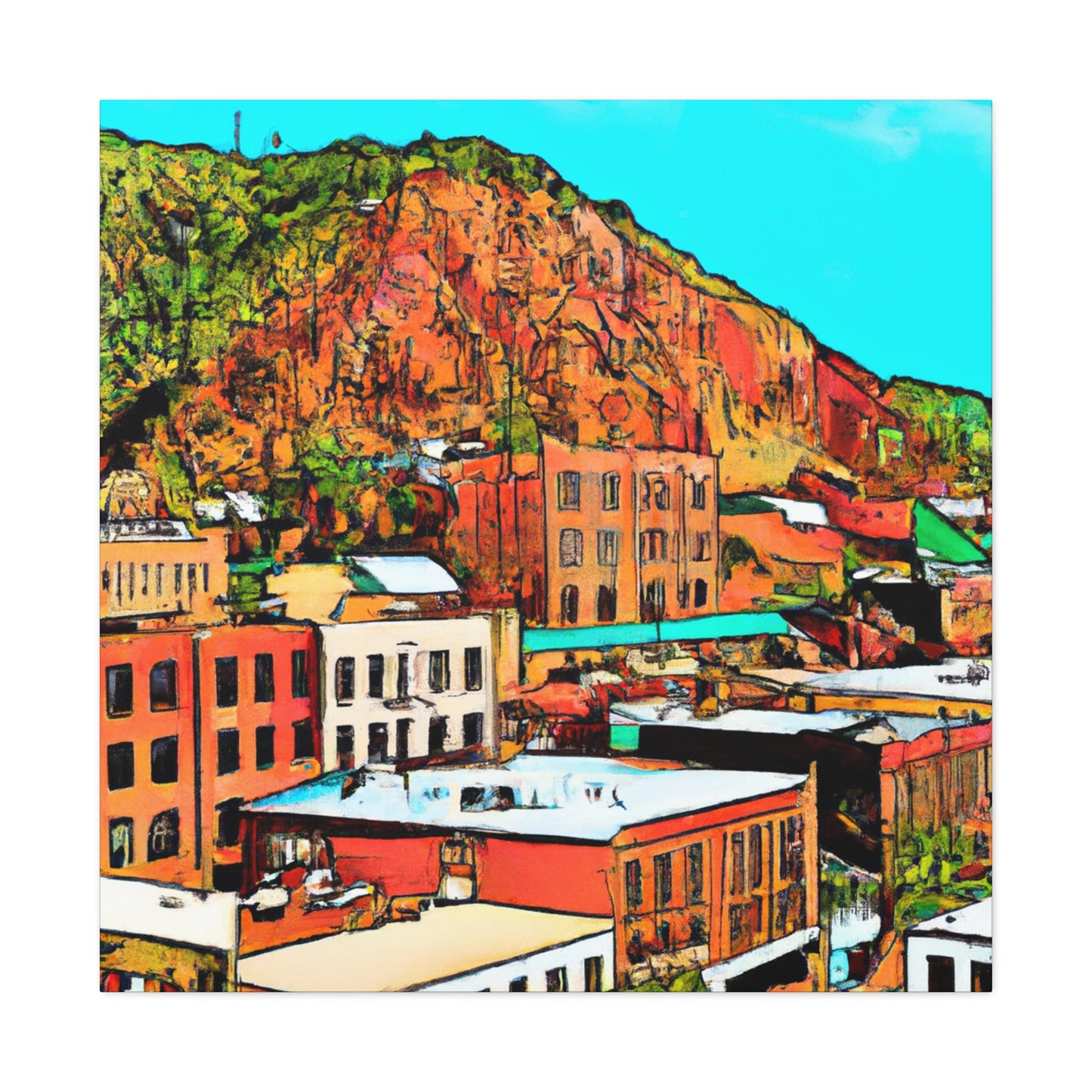Sandstone Symphony - Architectural - Canvas