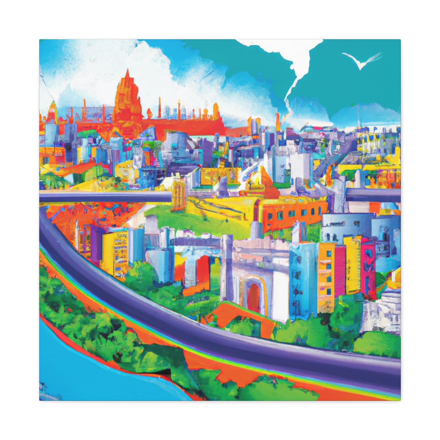 Kaleidoscope of Colors - Destination India - Canvas