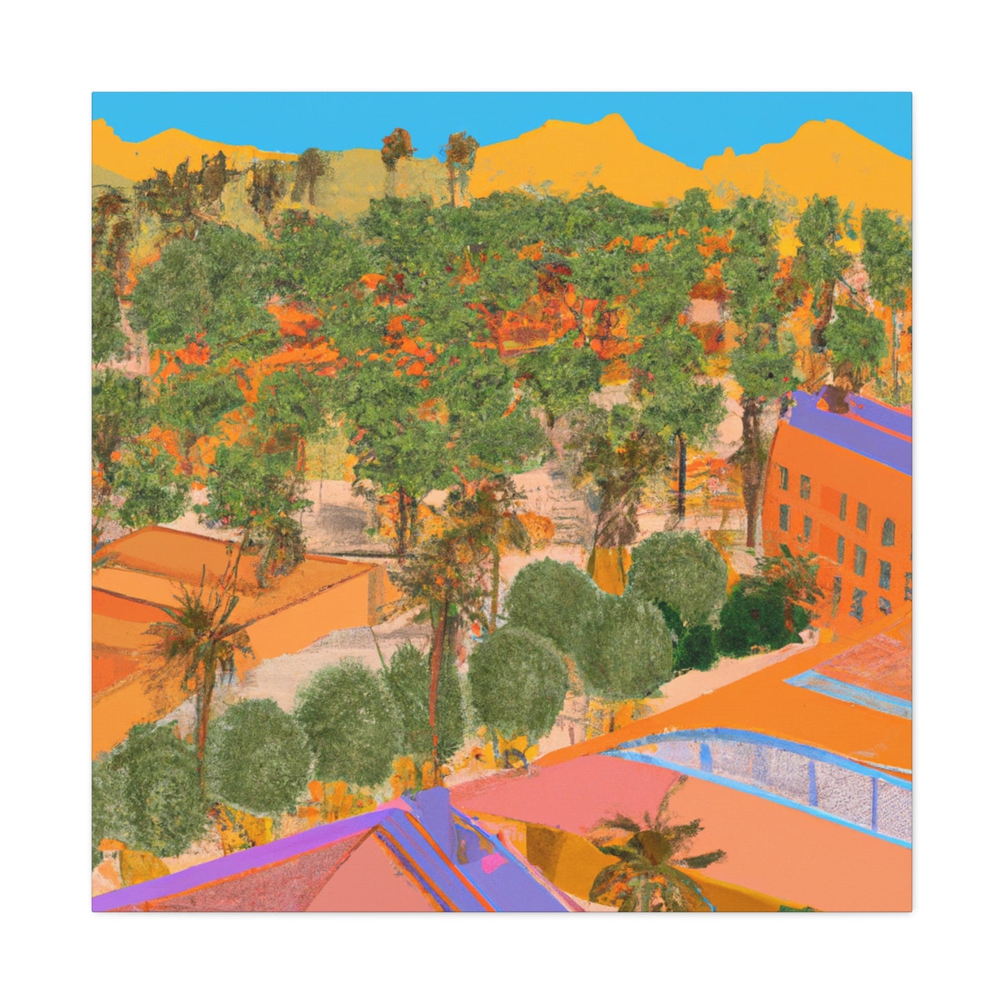 Desert Mirage - Architectural - Canvas