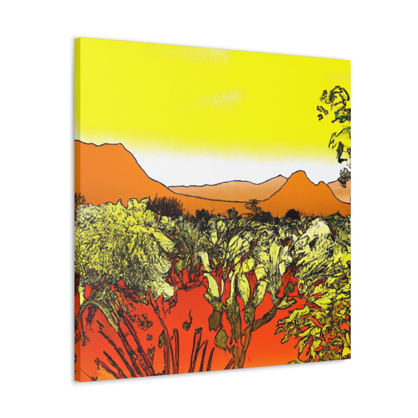 Cactuston - Landscape - Canvas