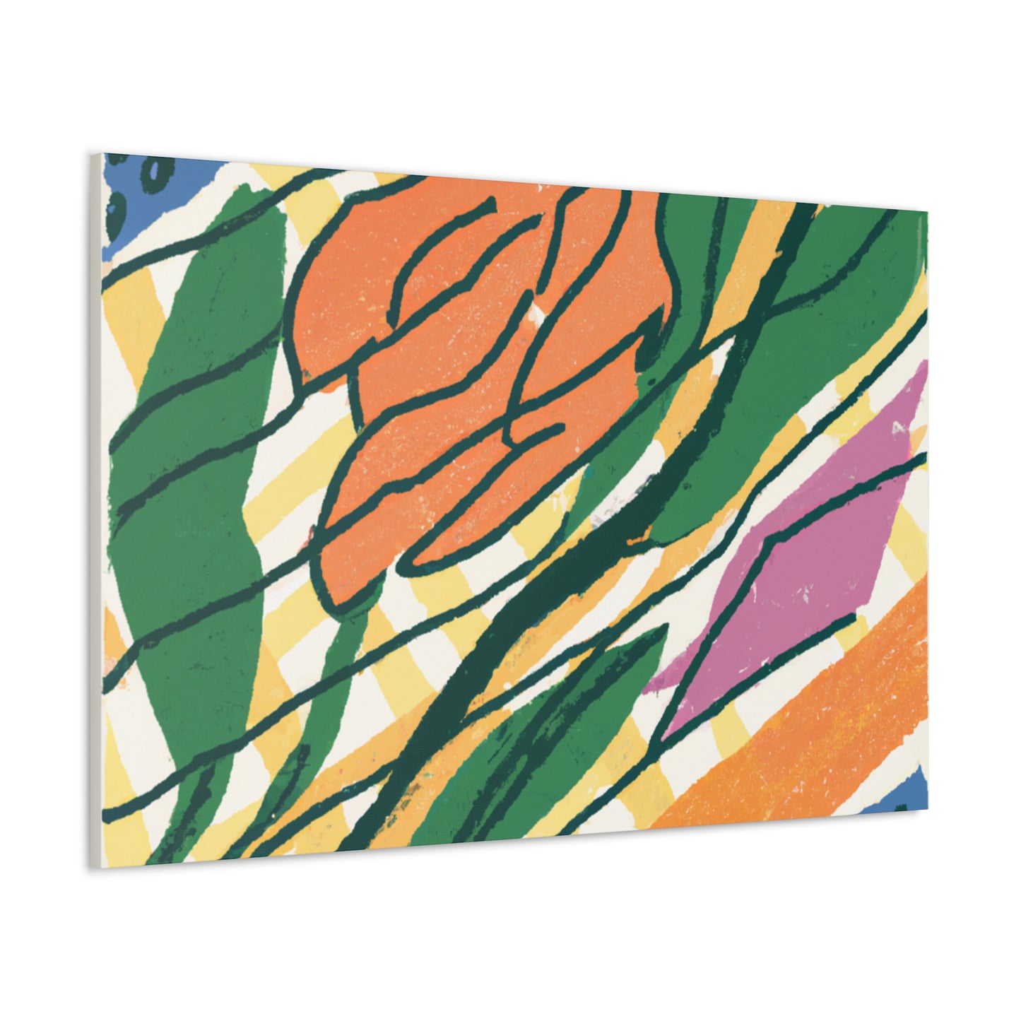 Goldenglare Flower - Midcentury Canvas