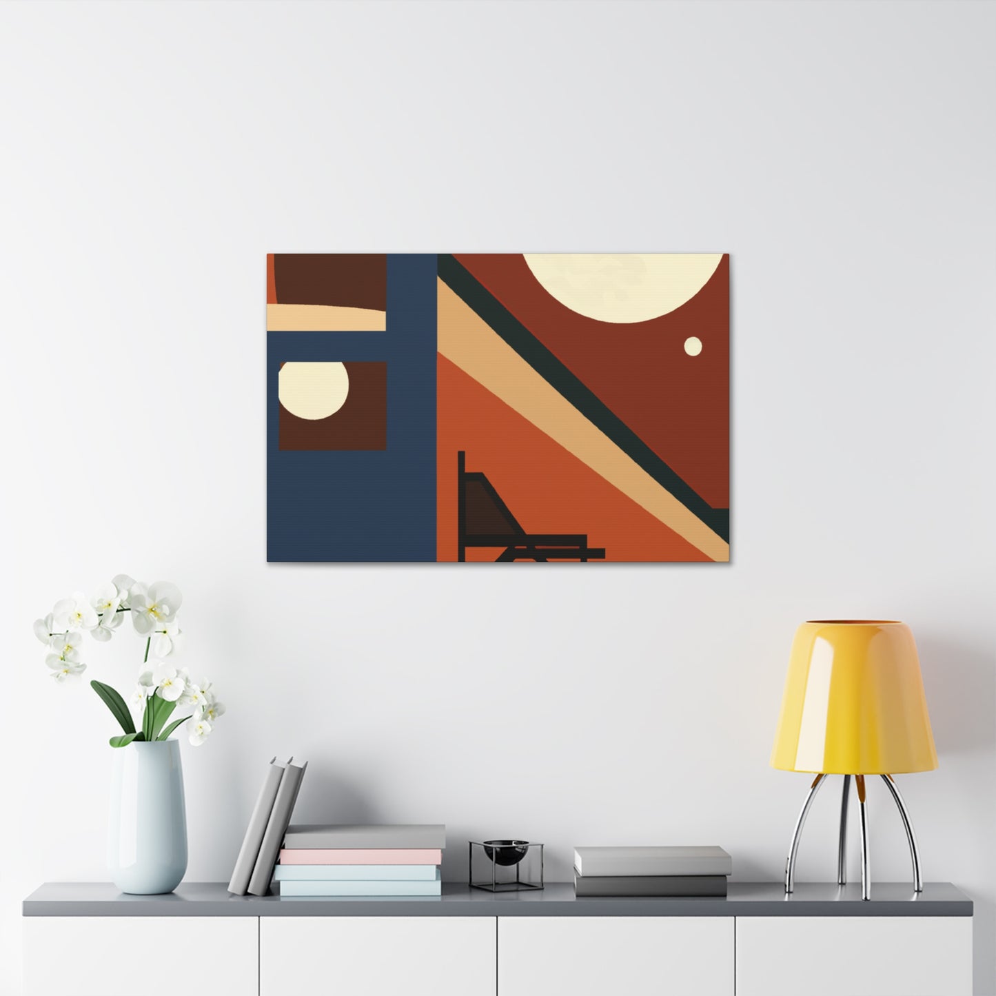 Atomic Wave - Midcentury - Canvas
