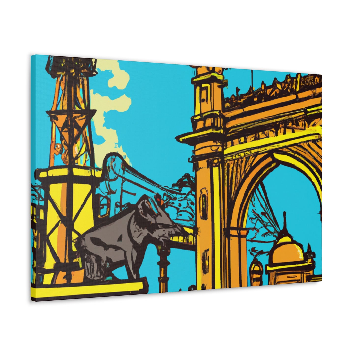 Saffron Seaside - Destination India - Canvas