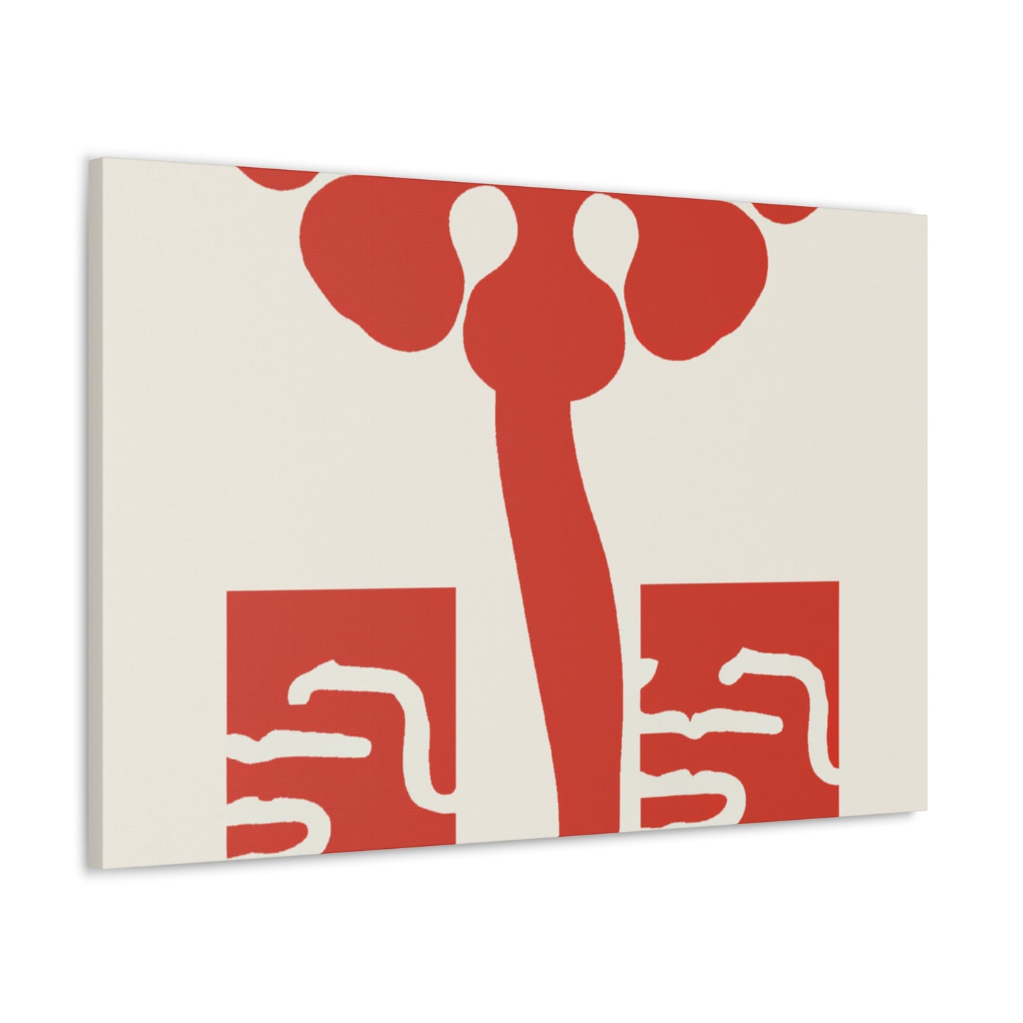 Feline Fluffball - Midcentury Canvas