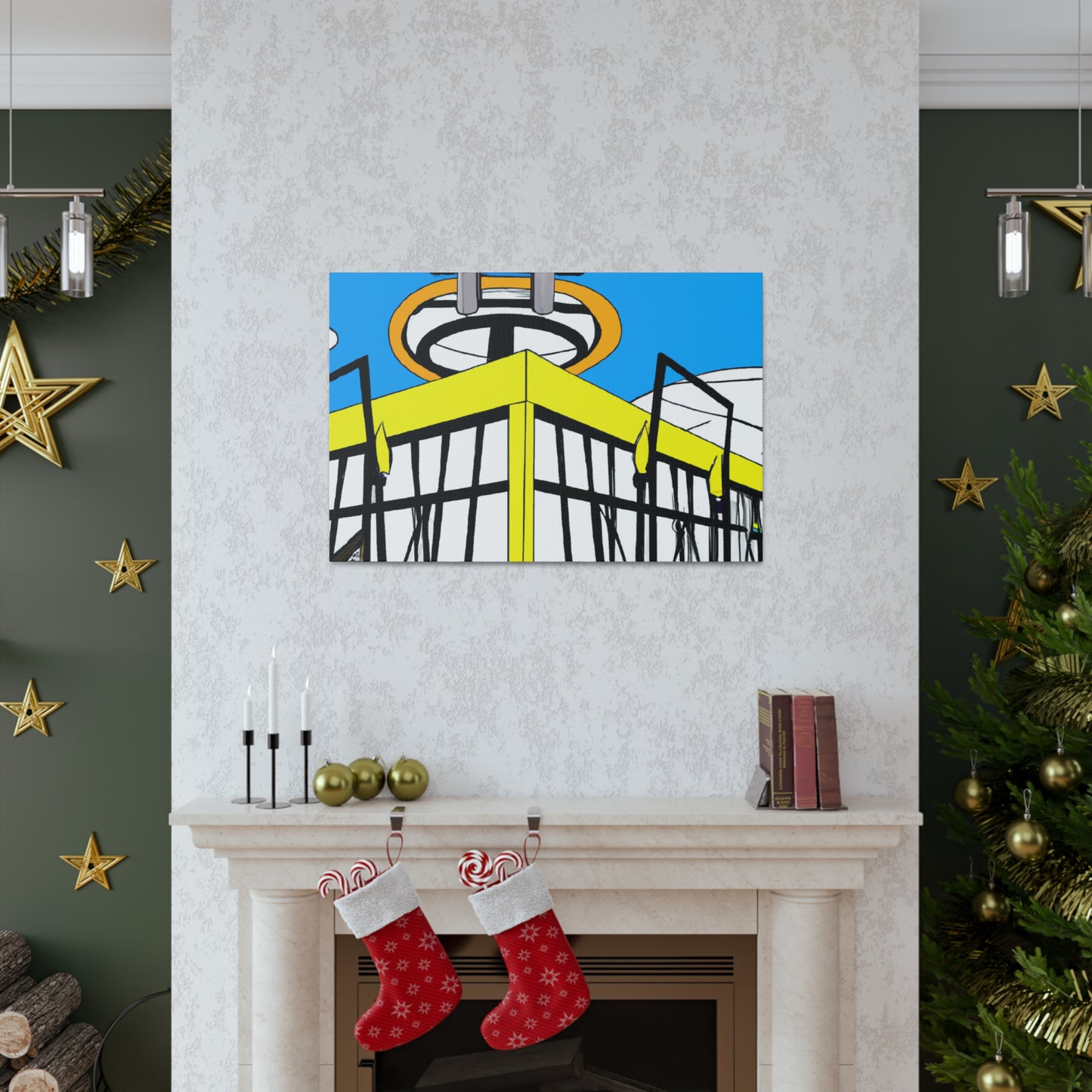 Tail-Spin Twist-n-Shout Dance Hall. - Canvas - Pop Art