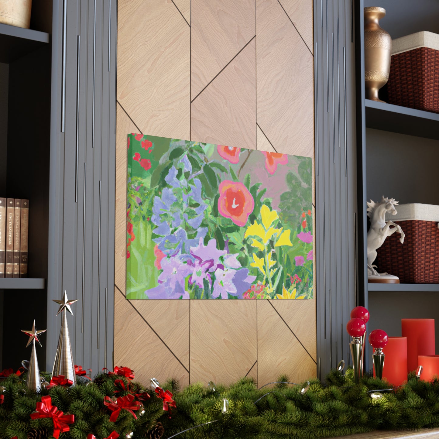 Trellis of Blooms. - Floral Canvas