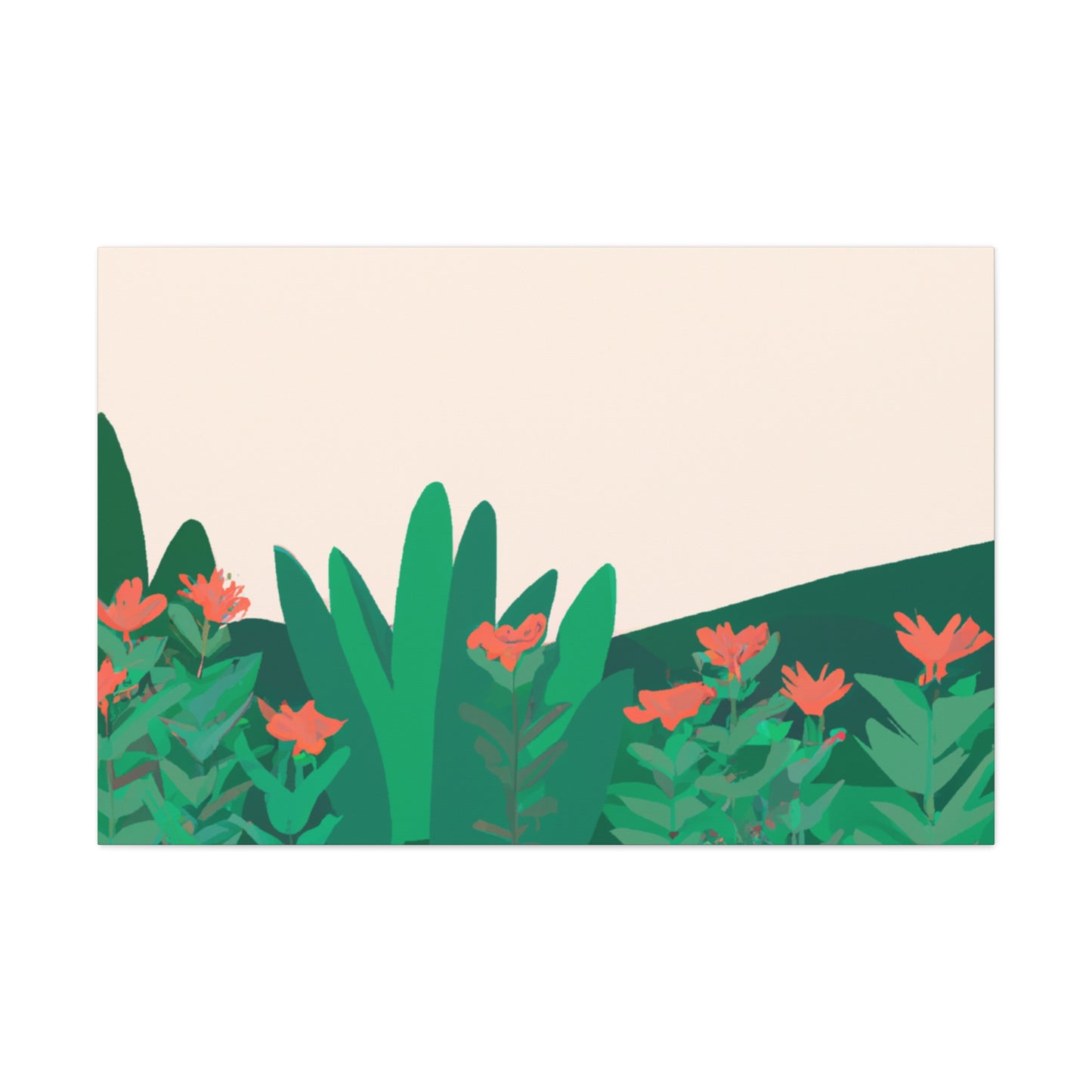 Butterfly Blooms Landscape - Canvas