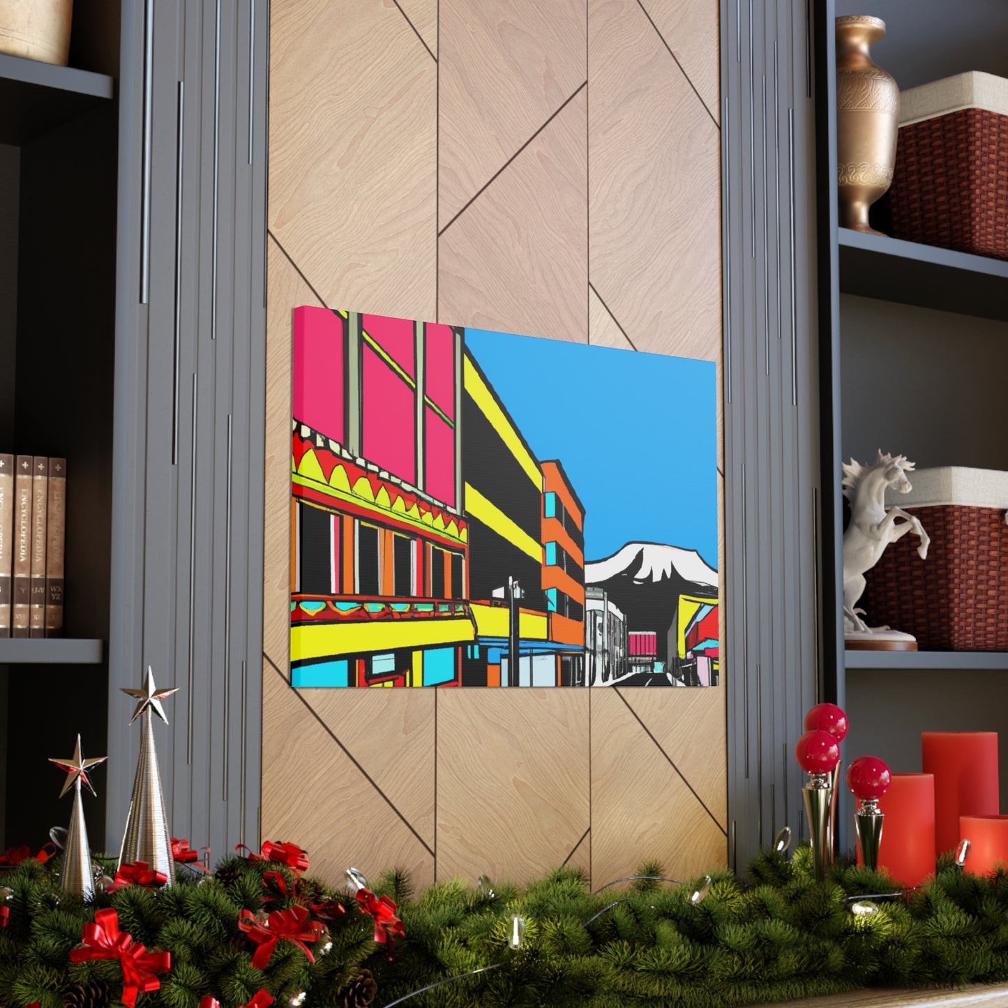 Rock 'n' Roll Avenue - Architectural Canvas Pop Art