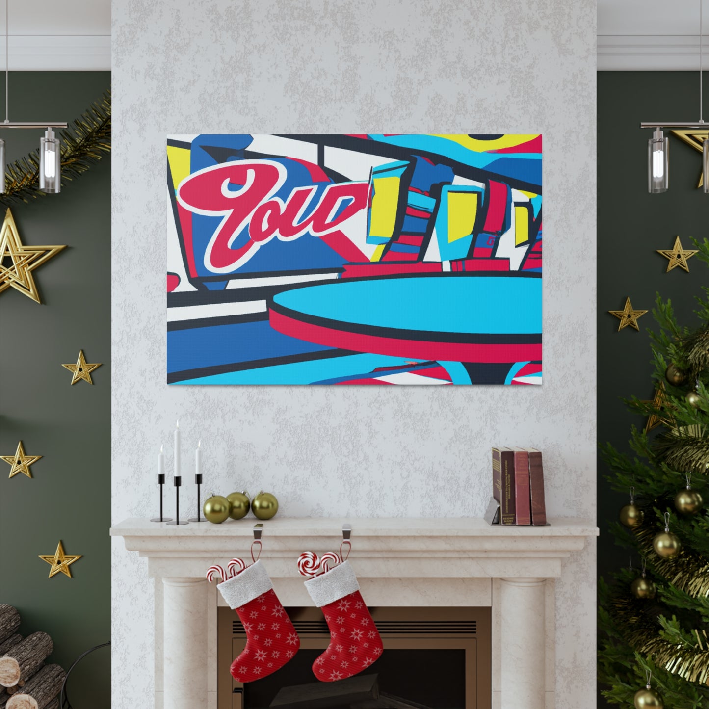 'The Juke Box Diner' - Canvas - Pop Art