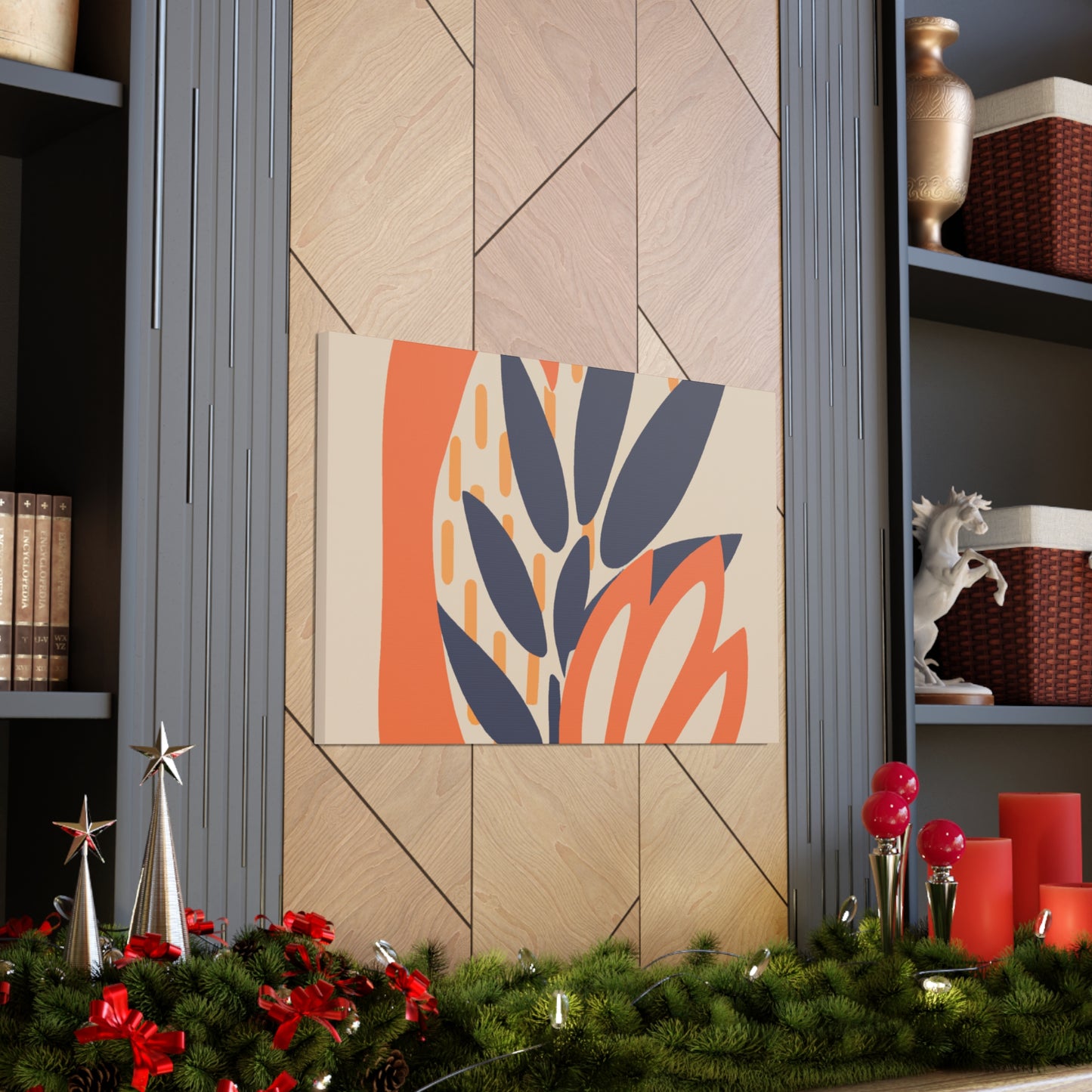 Blooming - Midcentury Floral Canvas