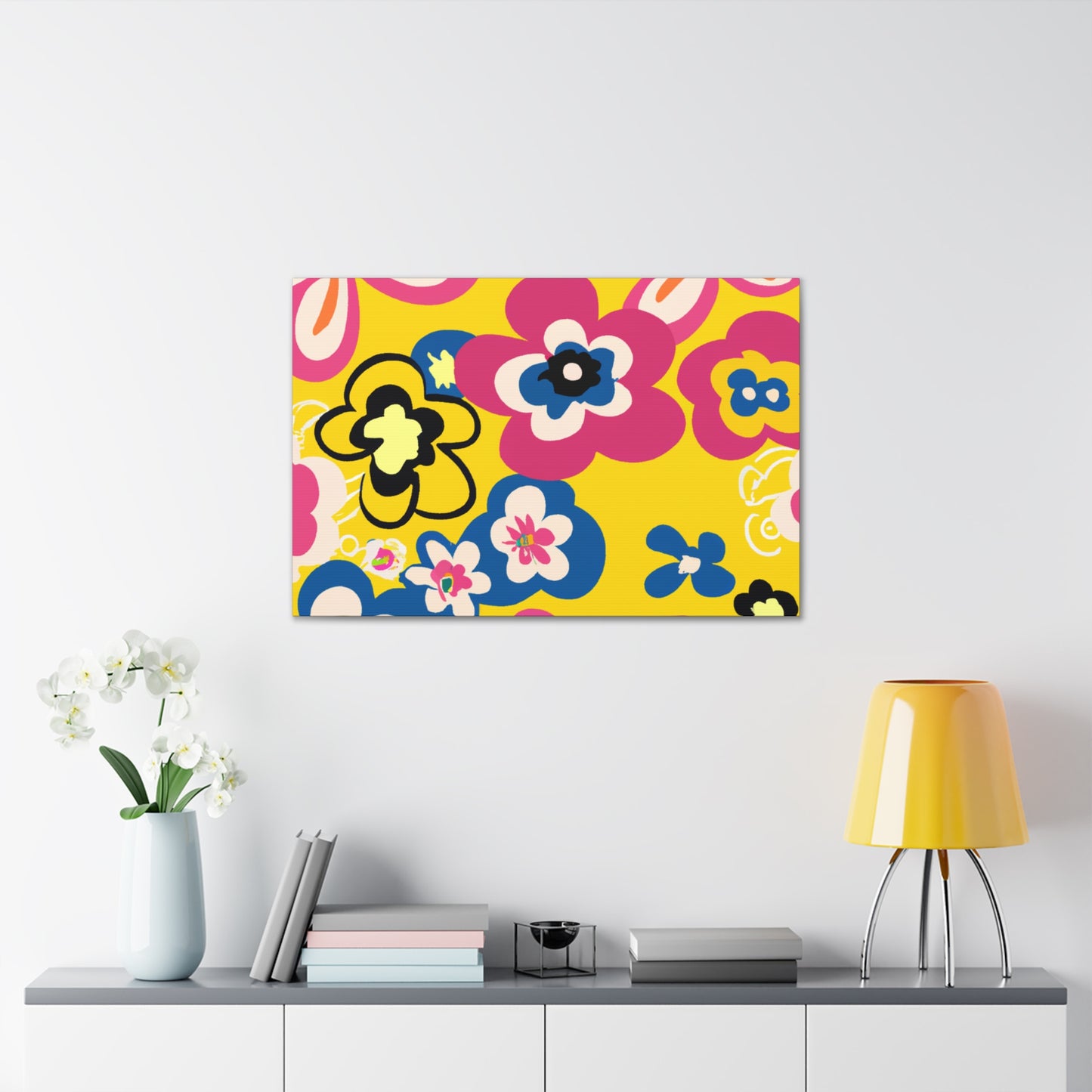 Flower Jamming - Floral Canvas