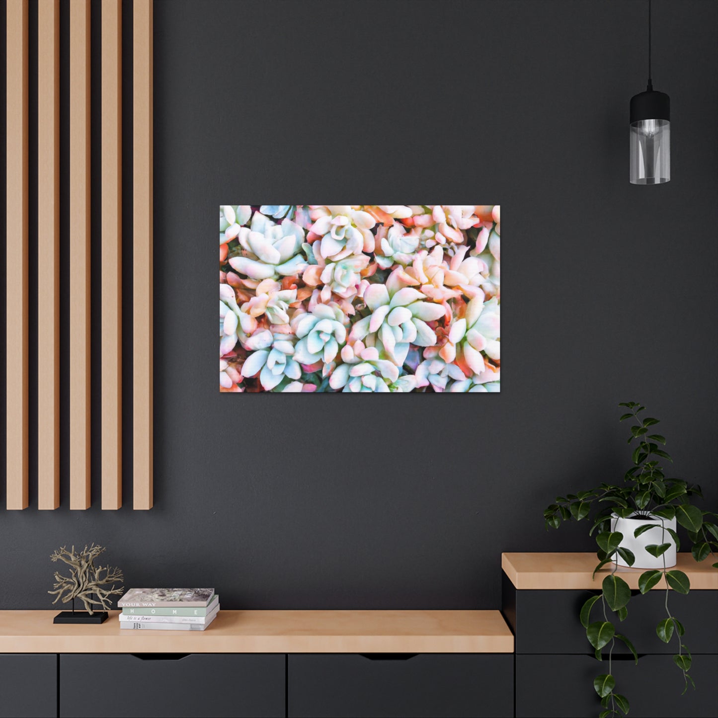 Floral Bouquet in the Garden. - Canvas - Succulent