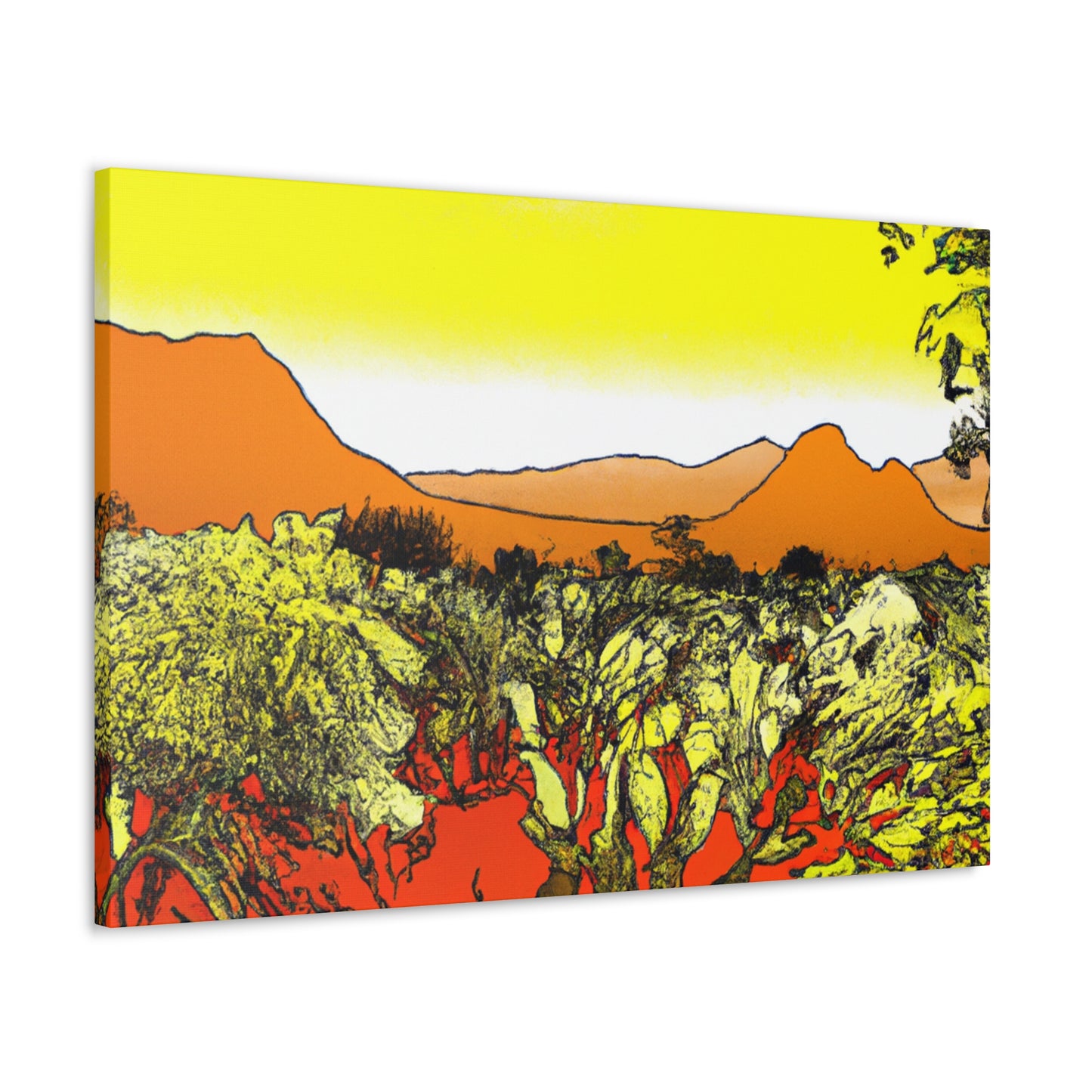 Cactuston - Landscape - Canvas