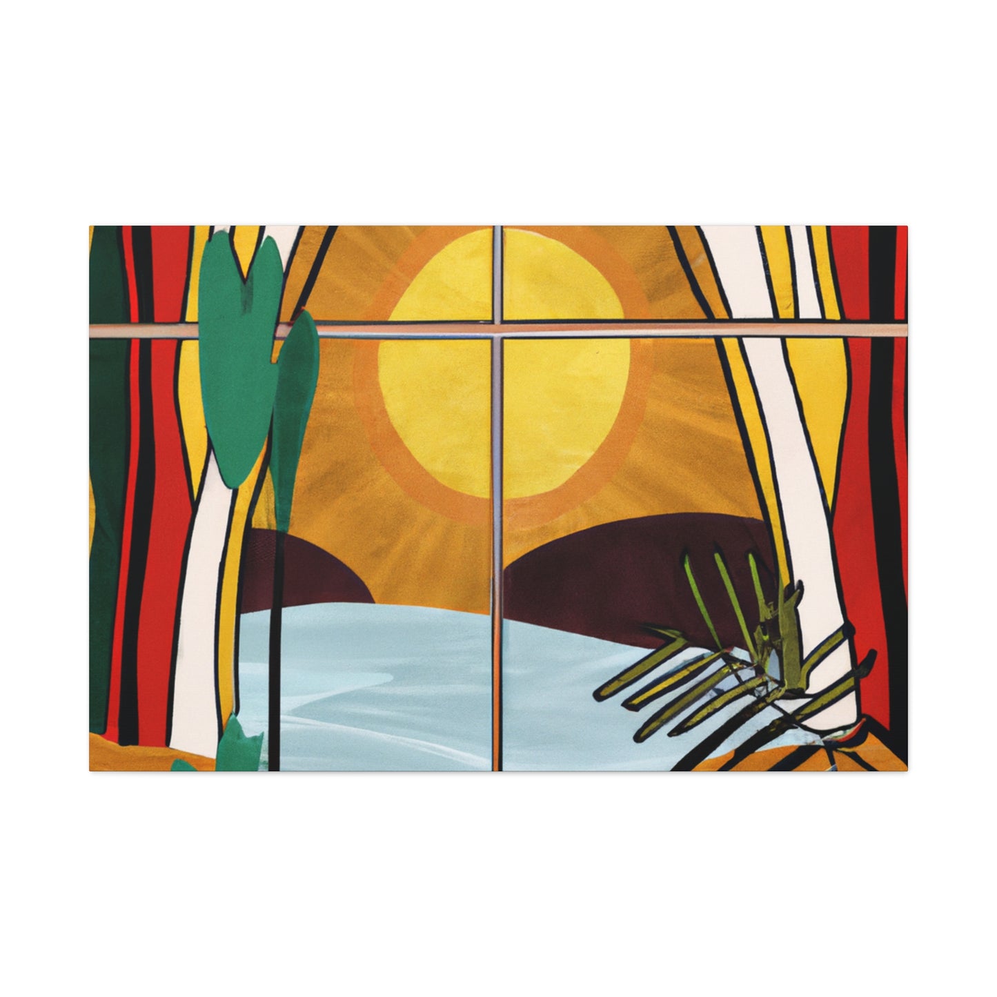 Radiant Reverie - Midcentury - Canvas